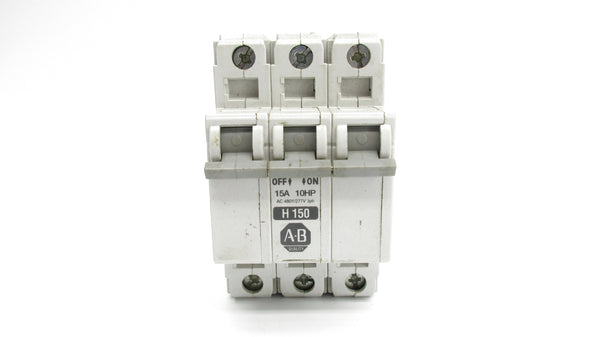 ALLEN BRADLEY 1492-CB3H150 SER. C 15A 277VAC NSNP