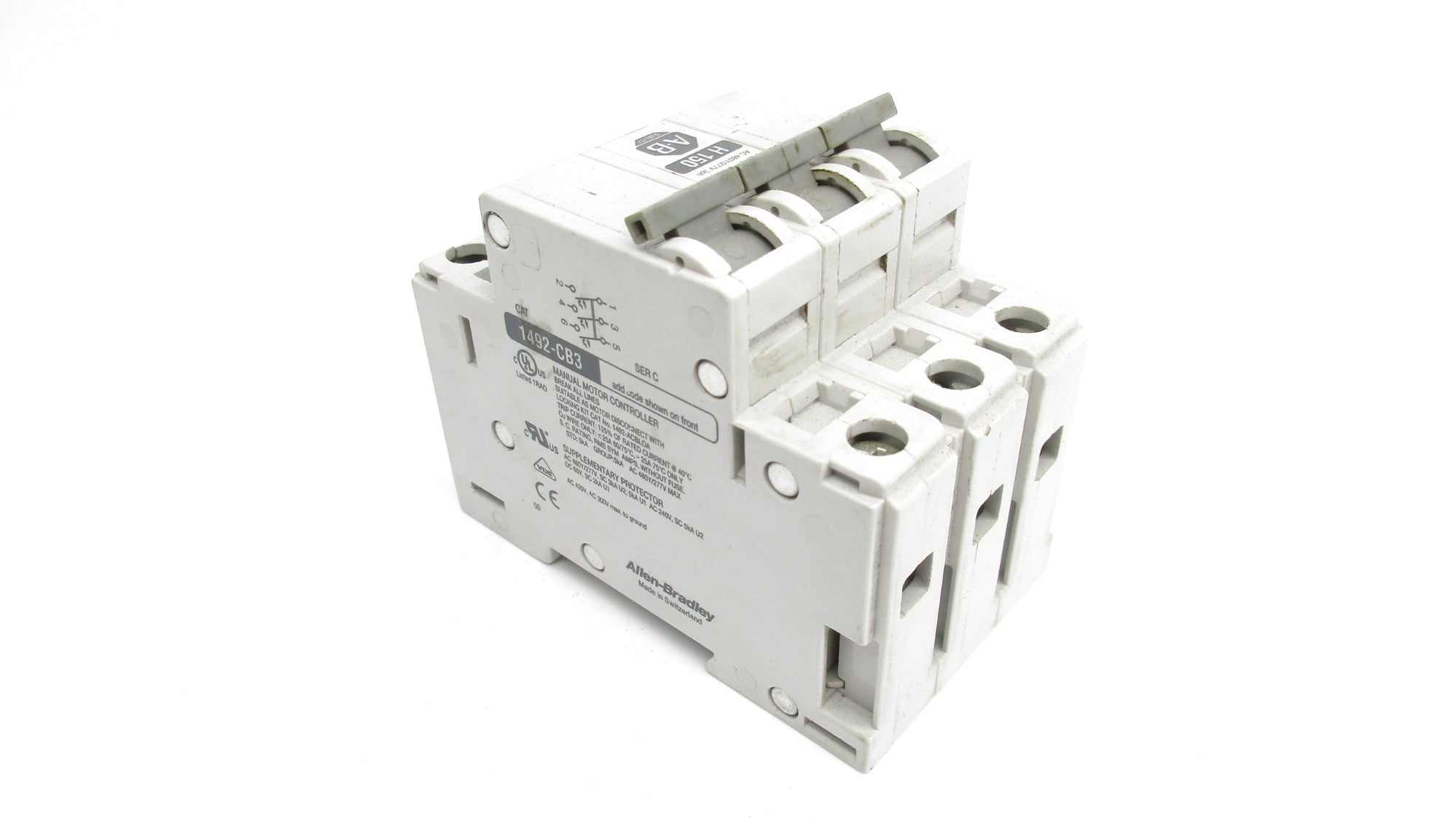 ALLEN BRADLEY 1492-CB3H150 SER. C 15A 277VAC NSNP