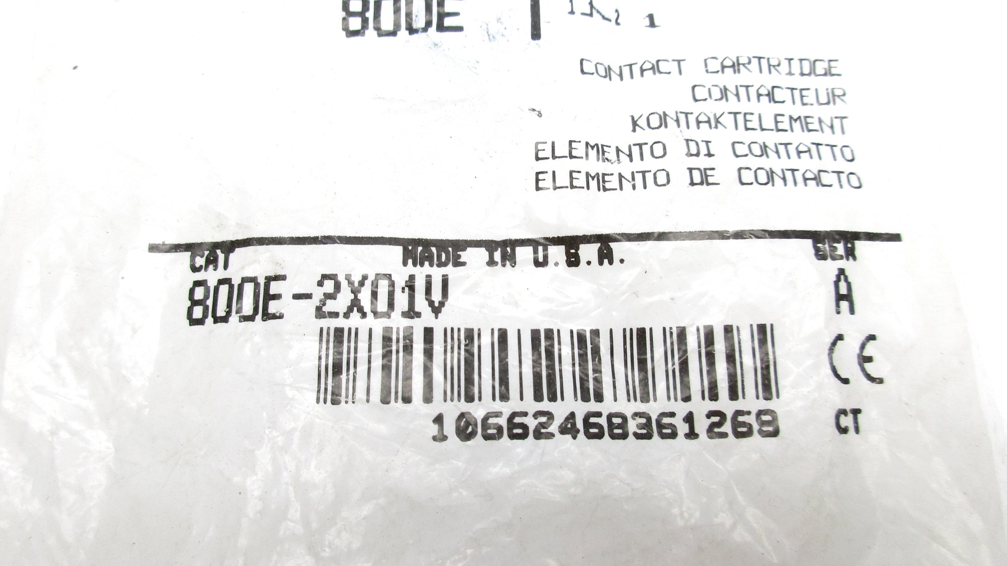 ALLEN BRADLEY 800E-2X01V SER. A NSMP
