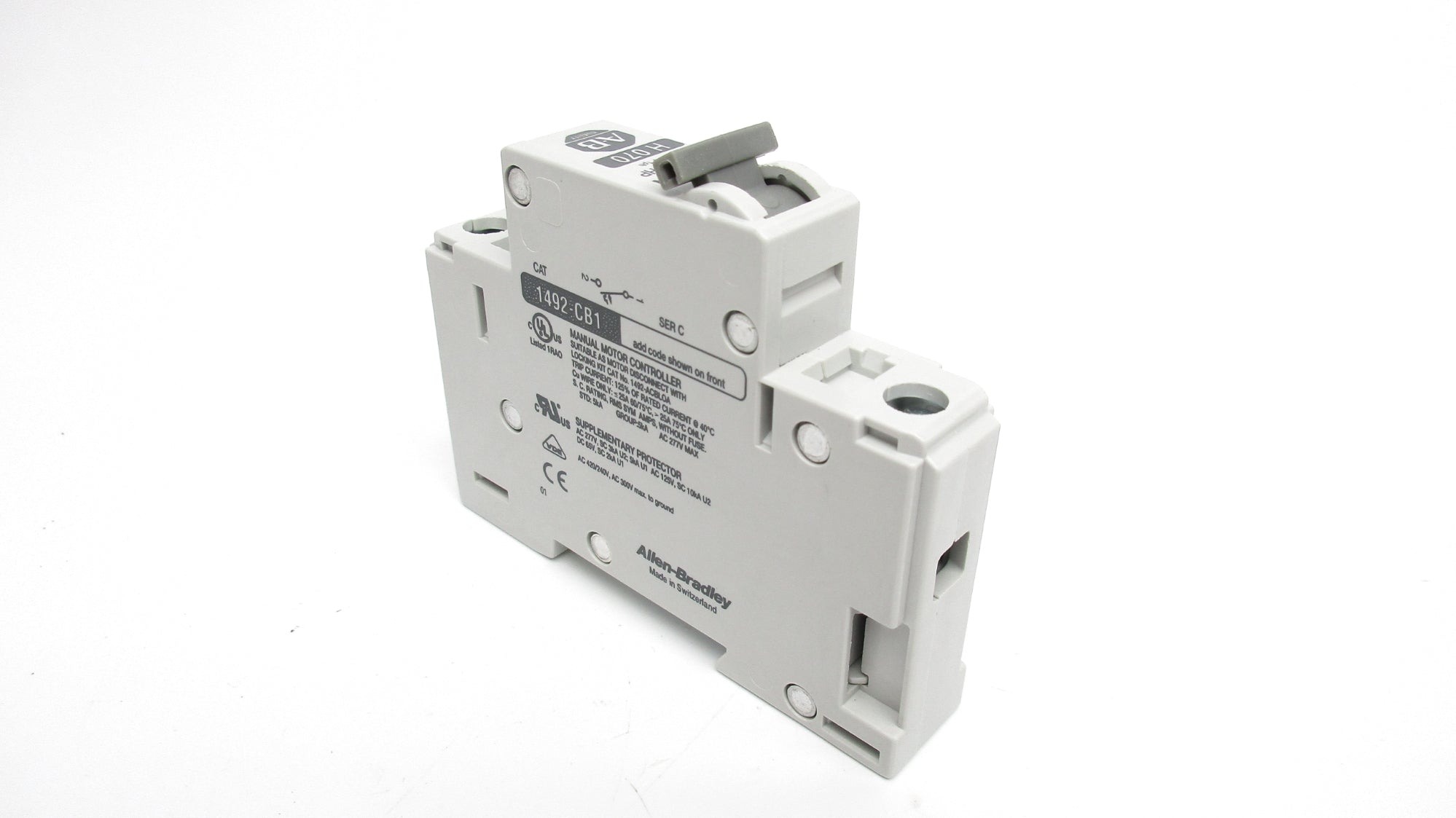 ALLEN BRADLEY 1492-CB1H070 SER. C 7A 277VAC (WH) NSMP