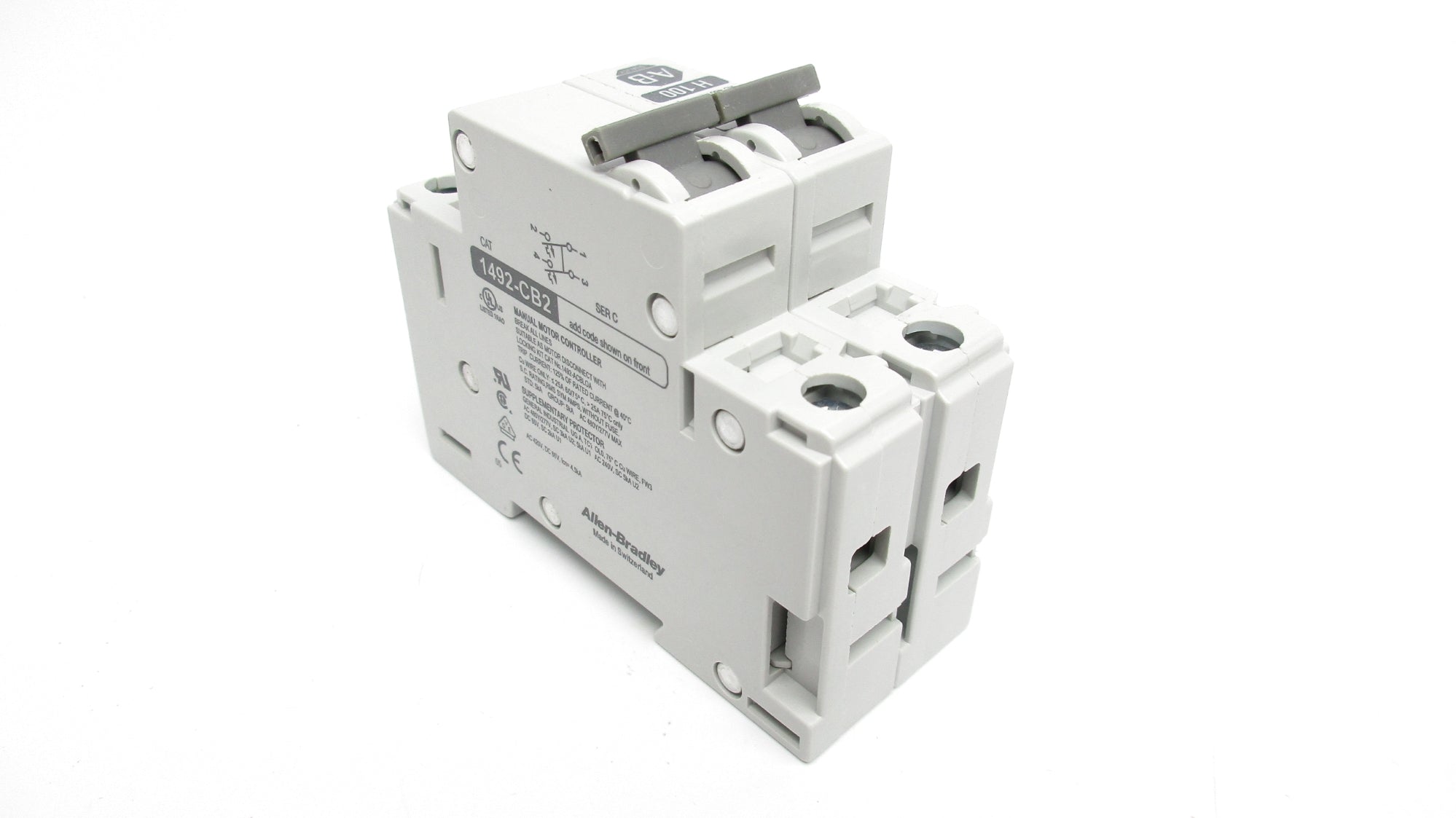 ALLEN BRADLEY 1492-CB2H100 SER. C 10A 277VAC (WH) NSMP