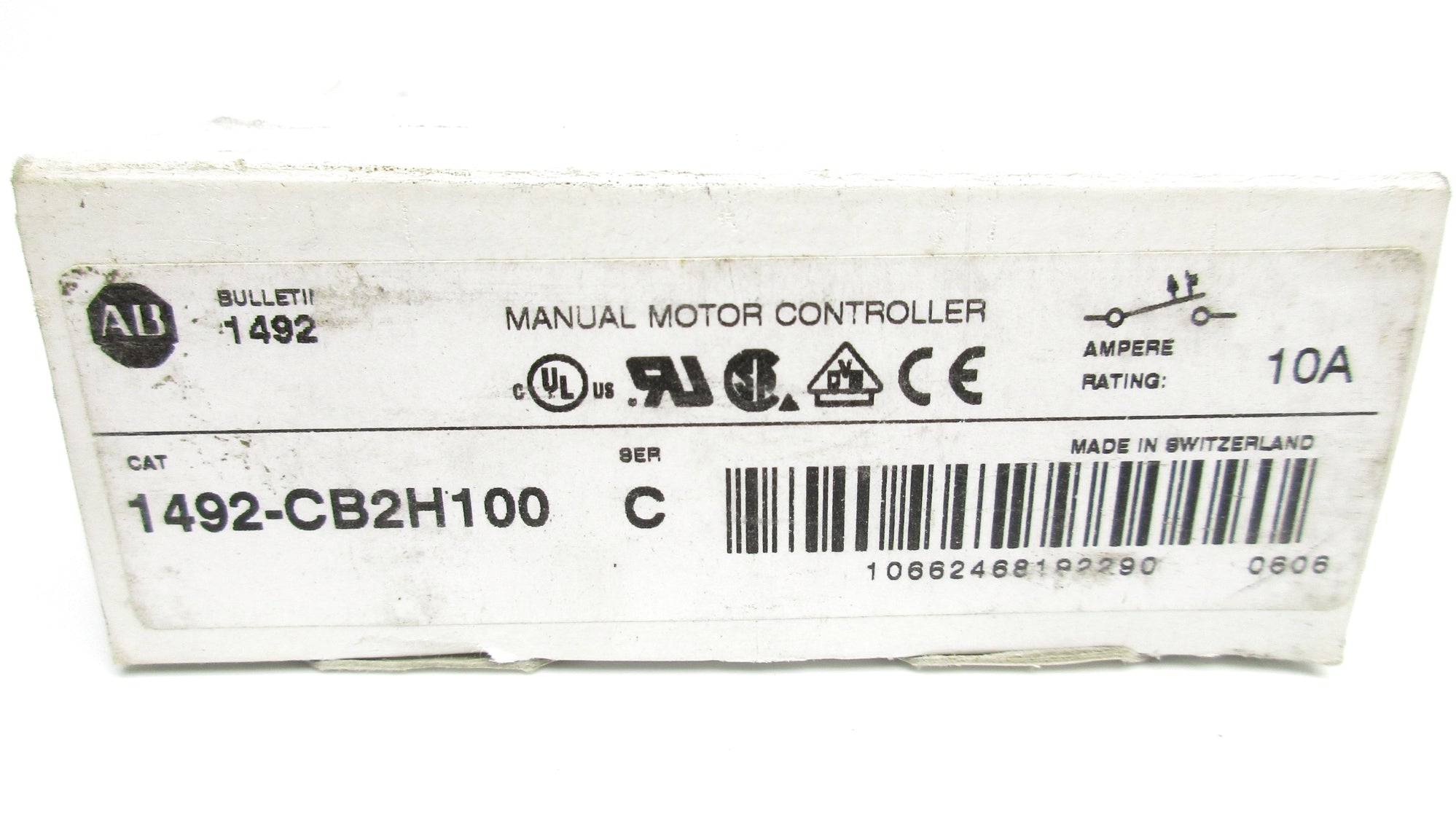 ALLEN BRADLEY 1492-CB2H100 SER. C 10A 277VAC (WH) NSMP
