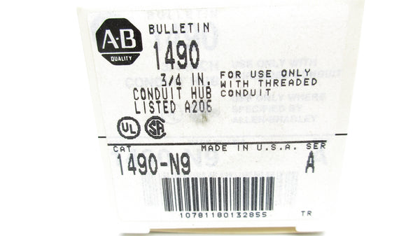 ALLEN BRADLEY 1490-N9 SER. A 3/4" (GY/BL) NSMP