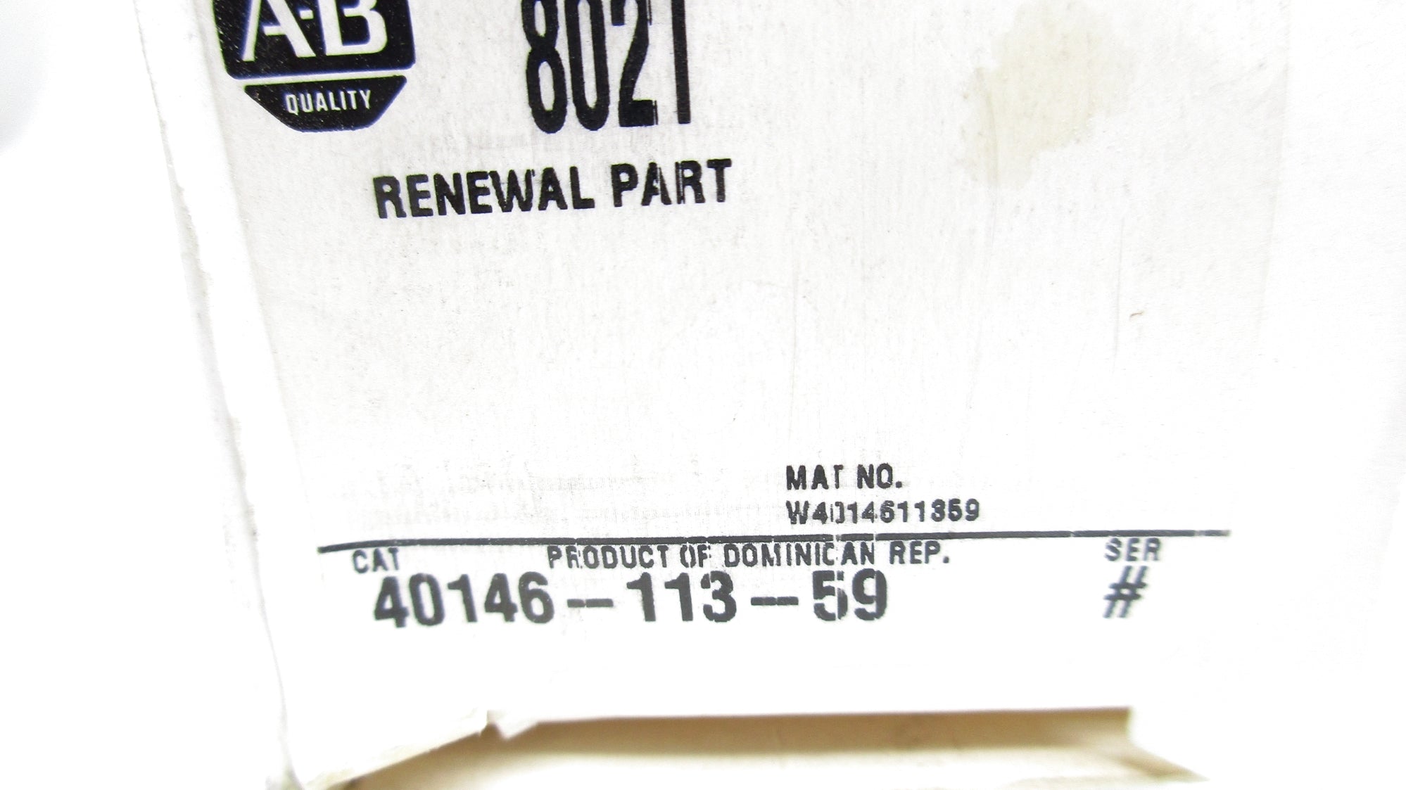 ALLEN BRADLEY 40146-113-59 (WH) NSMP