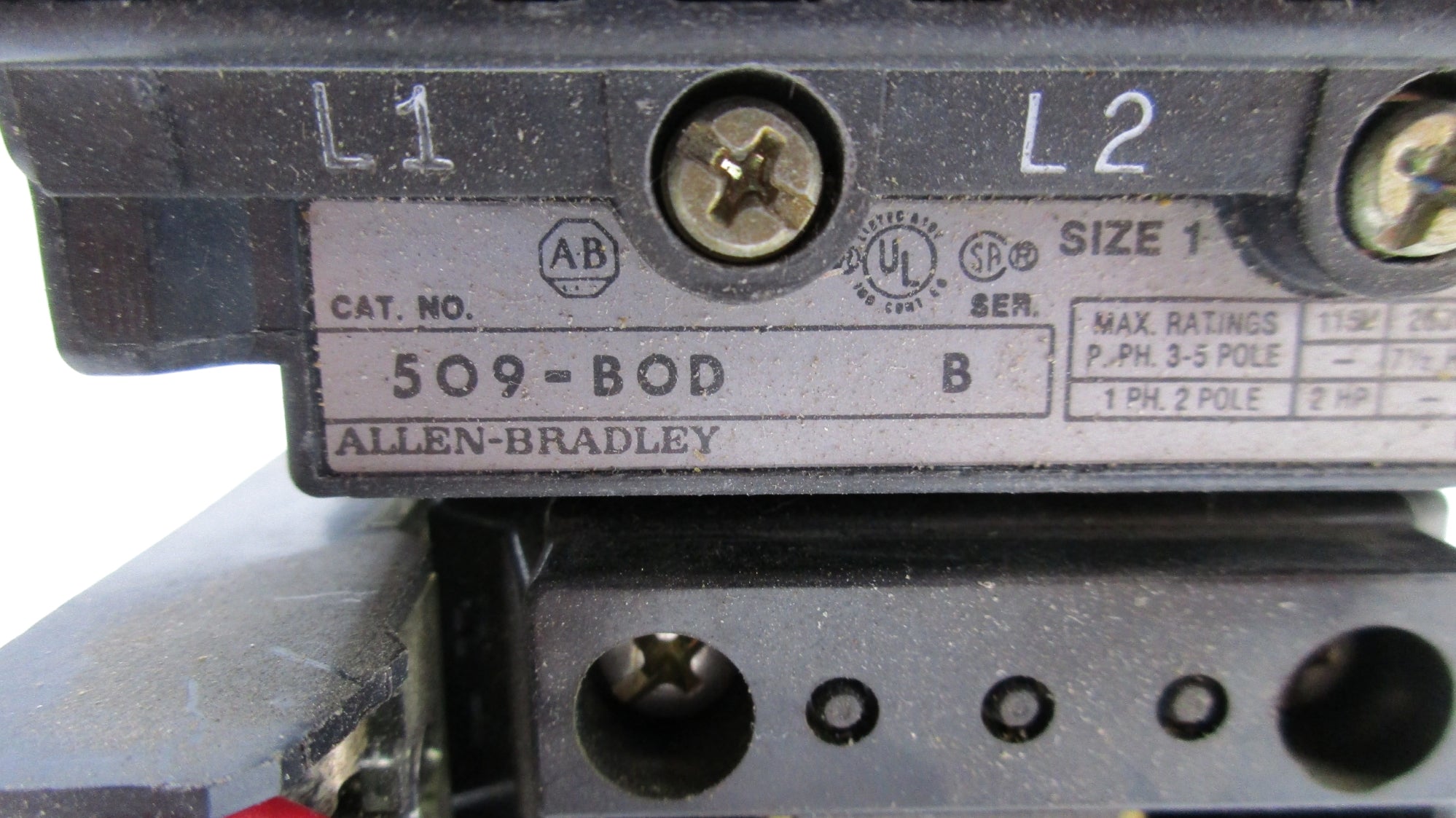 ALLEN BRADLEY 509-BOD SER. B (AS PICTURED) UNMP