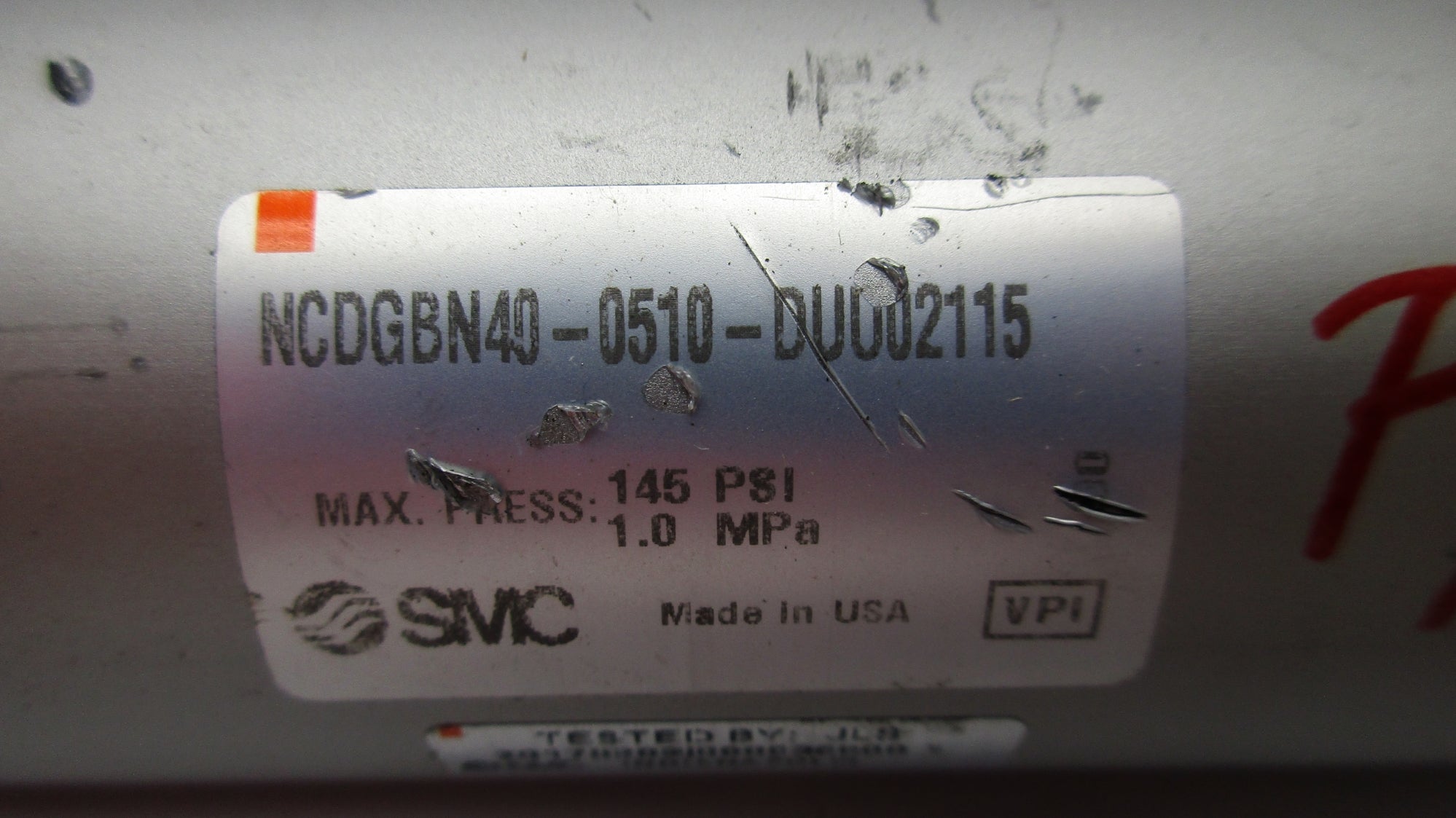 SMC NCDGBN40-0510-DUO02115 145PSI NSNP