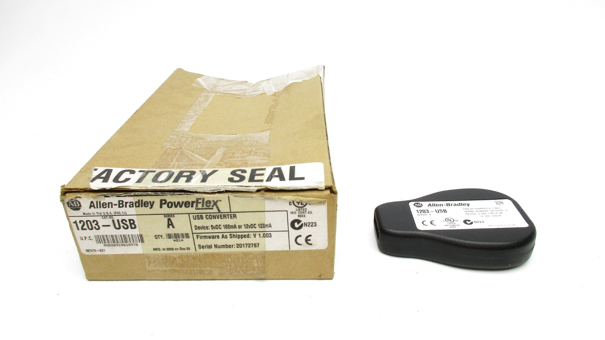 ALLEN BRADLEY 1203-USB SER. A F/W V1.003 (BR/WH) NSMP