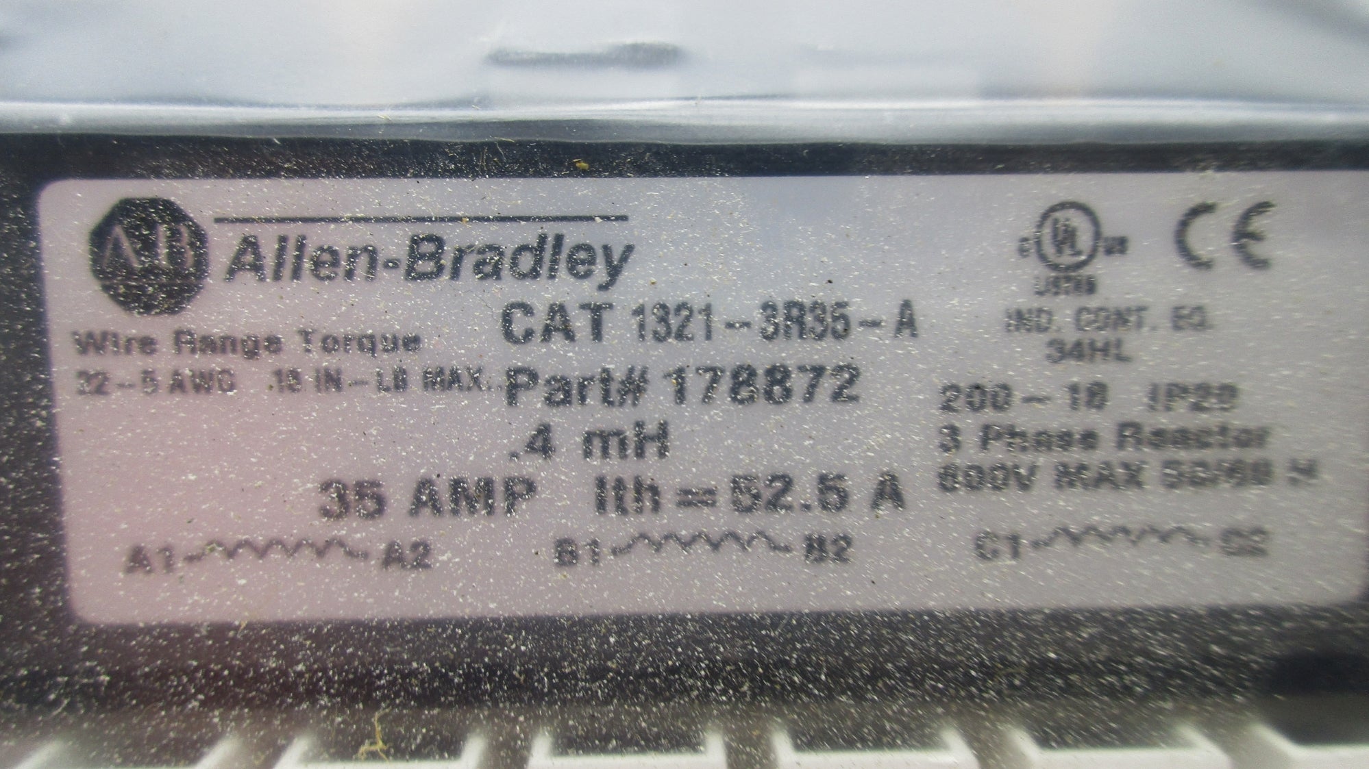 ALLEN BRADLEY 1321-3R35-A SER. A (BR/WH) NSMP