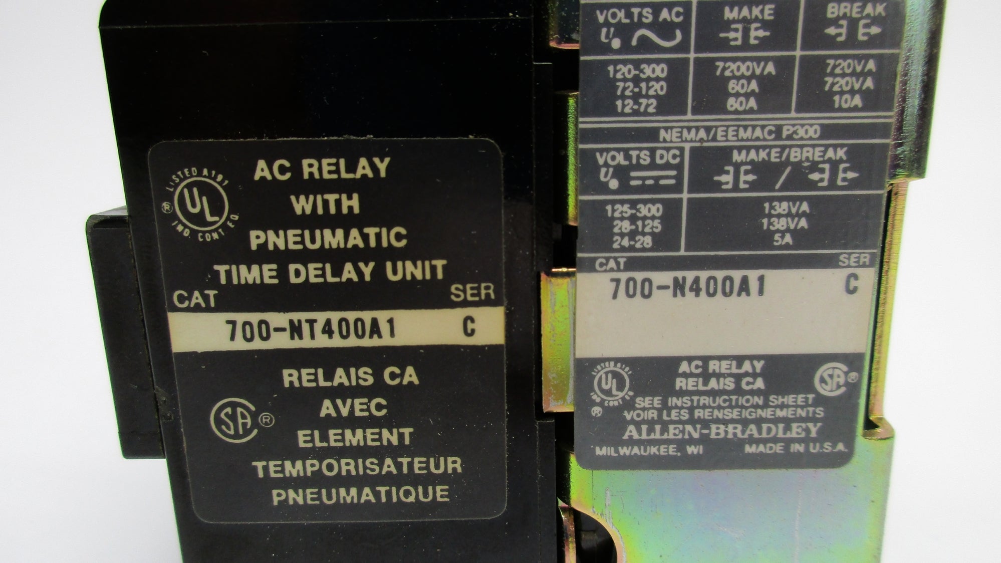 INDUSTRIAL SPARE PART 700-NT400A1 SER. C 110/120V NSNP