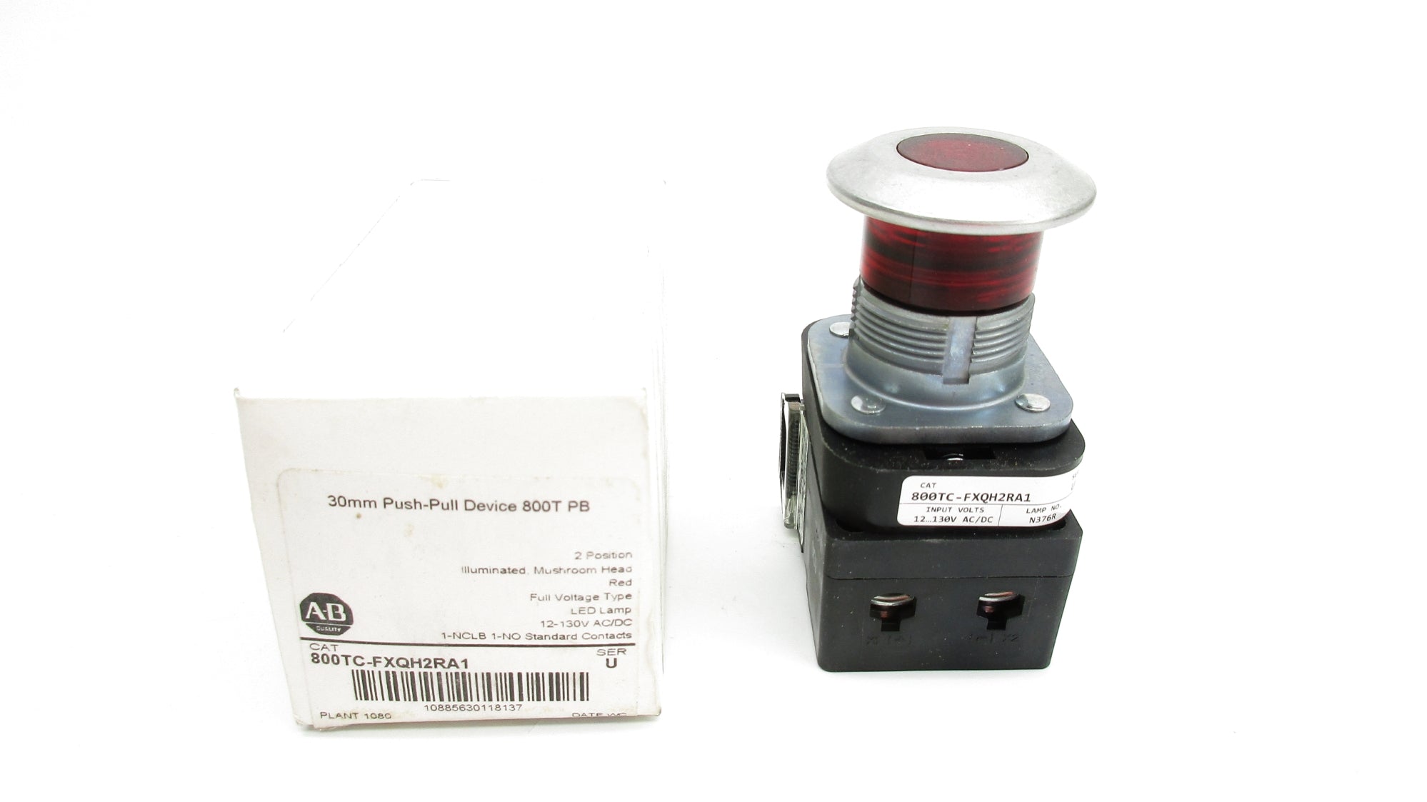 ALLEN BRADLEY 800TC-FXQH2RA1 SER. U (WH) NSMP
