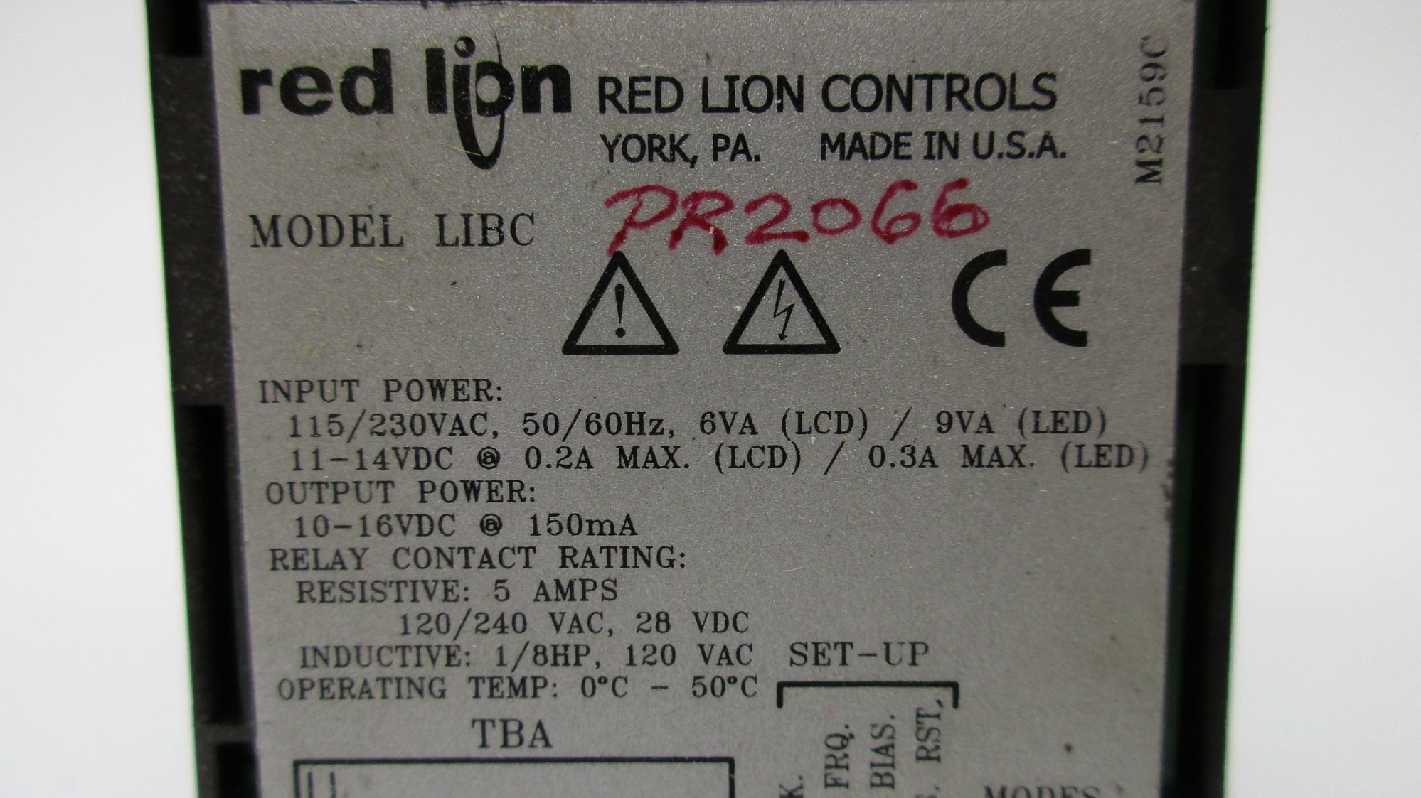 RED LION CONTROLS LIBC1E00 UNMP