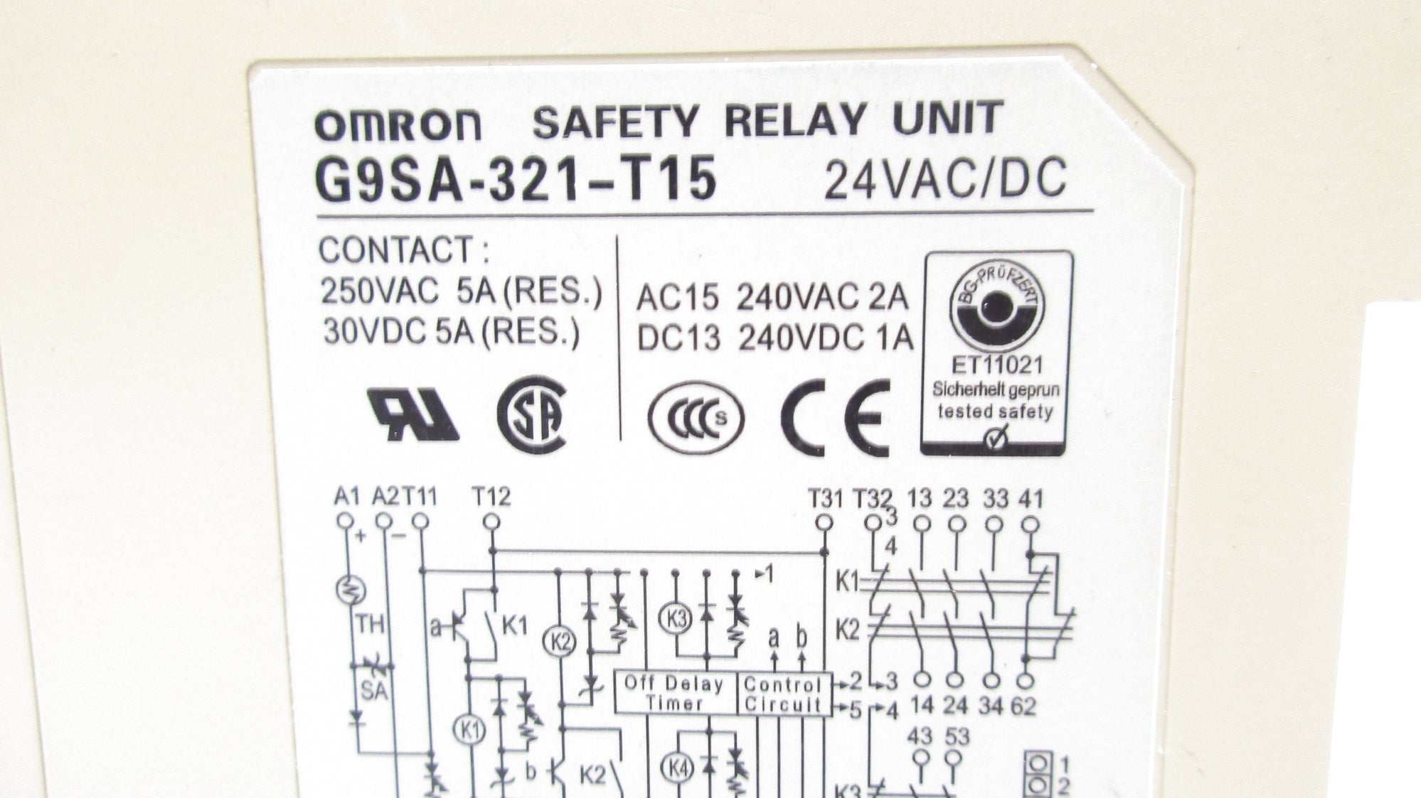 OMRON G9SA-321-T15 24VDC/DC NSMP