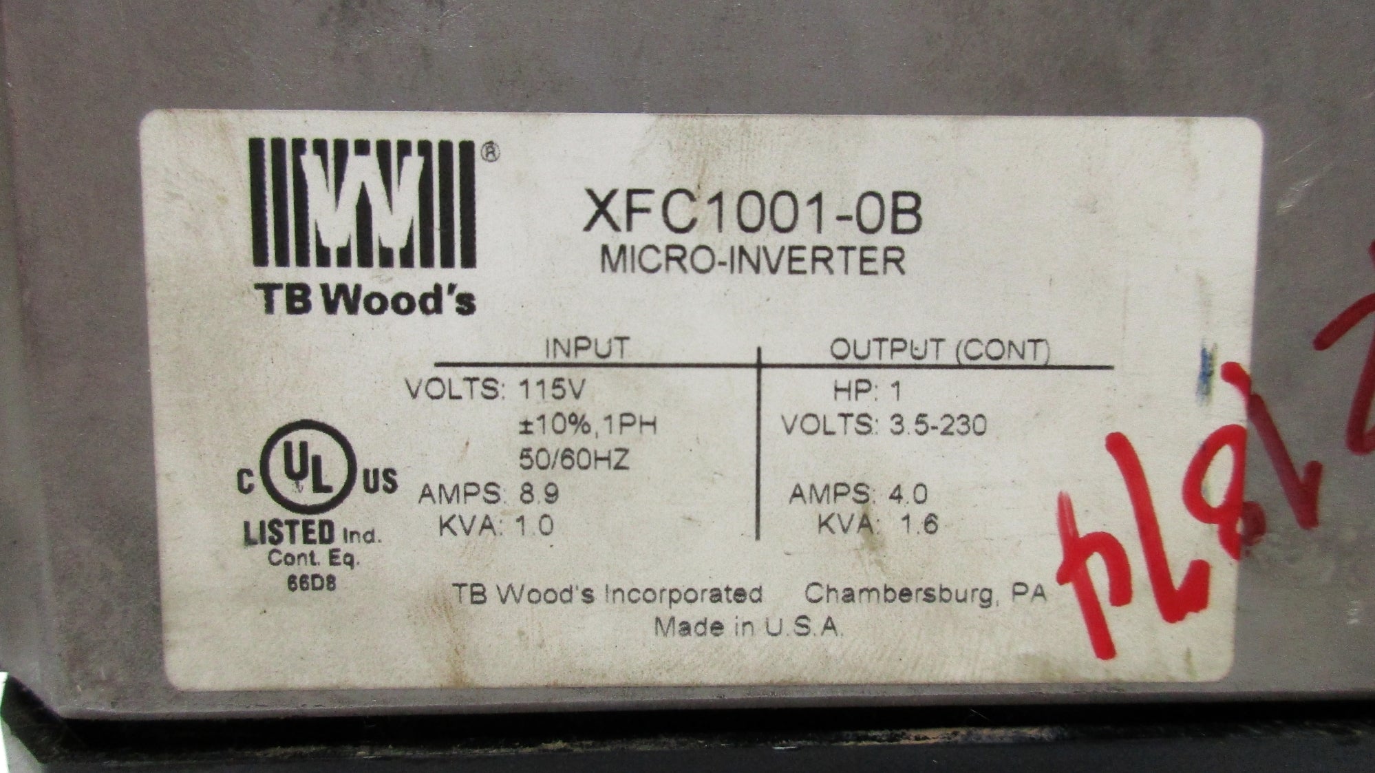 TB WOODS XFC1001-0B UNMP