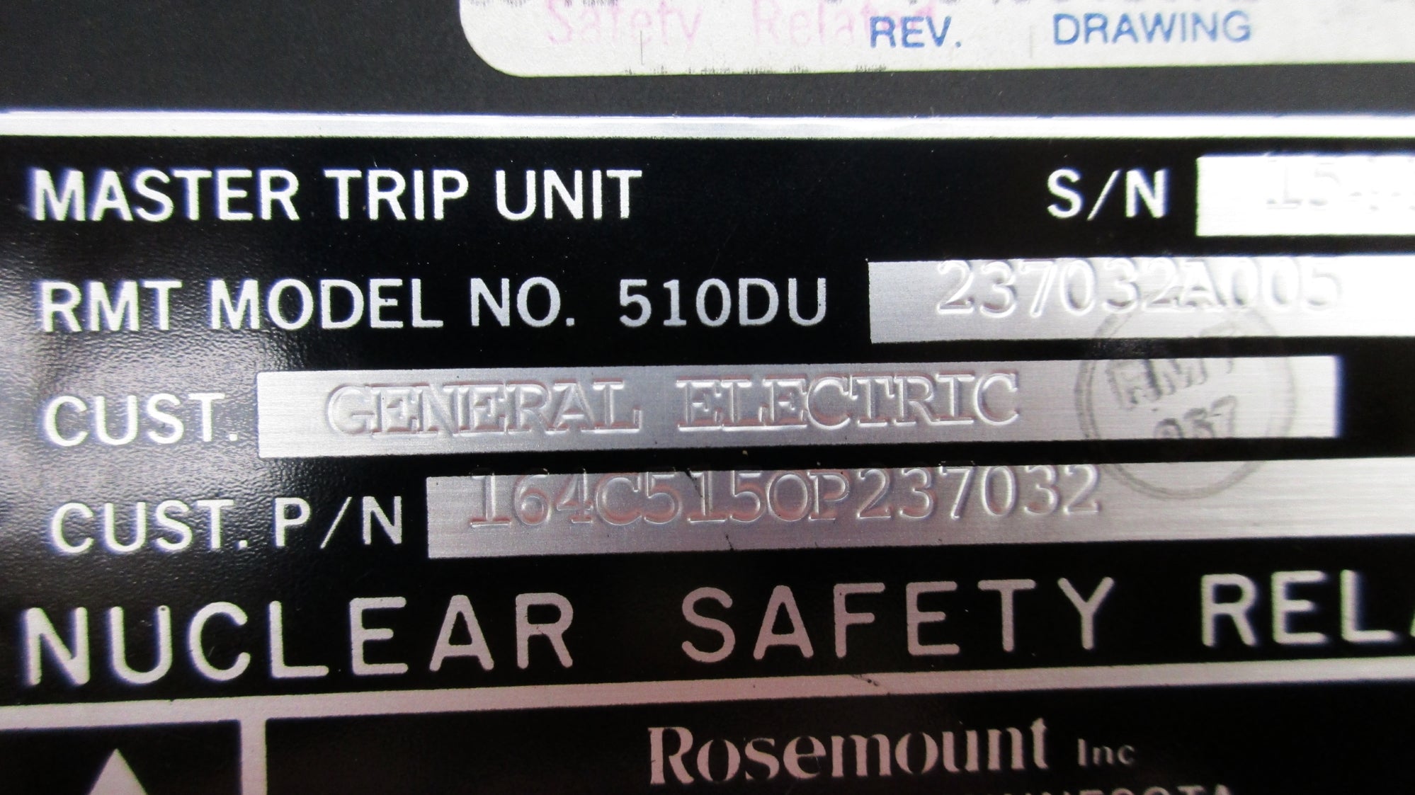 ROSEMOUNT 510DU237032A005 UNMP