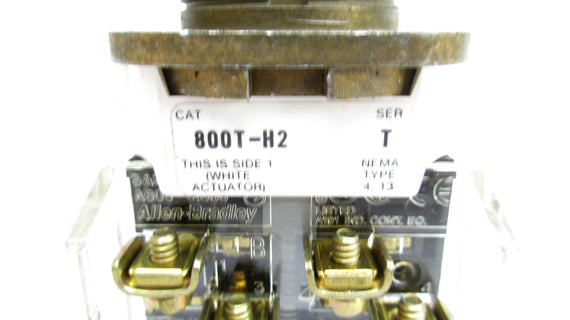 ALLEN BRADLEY 800T-H2 SER. T (AS PICTURED) UNMP