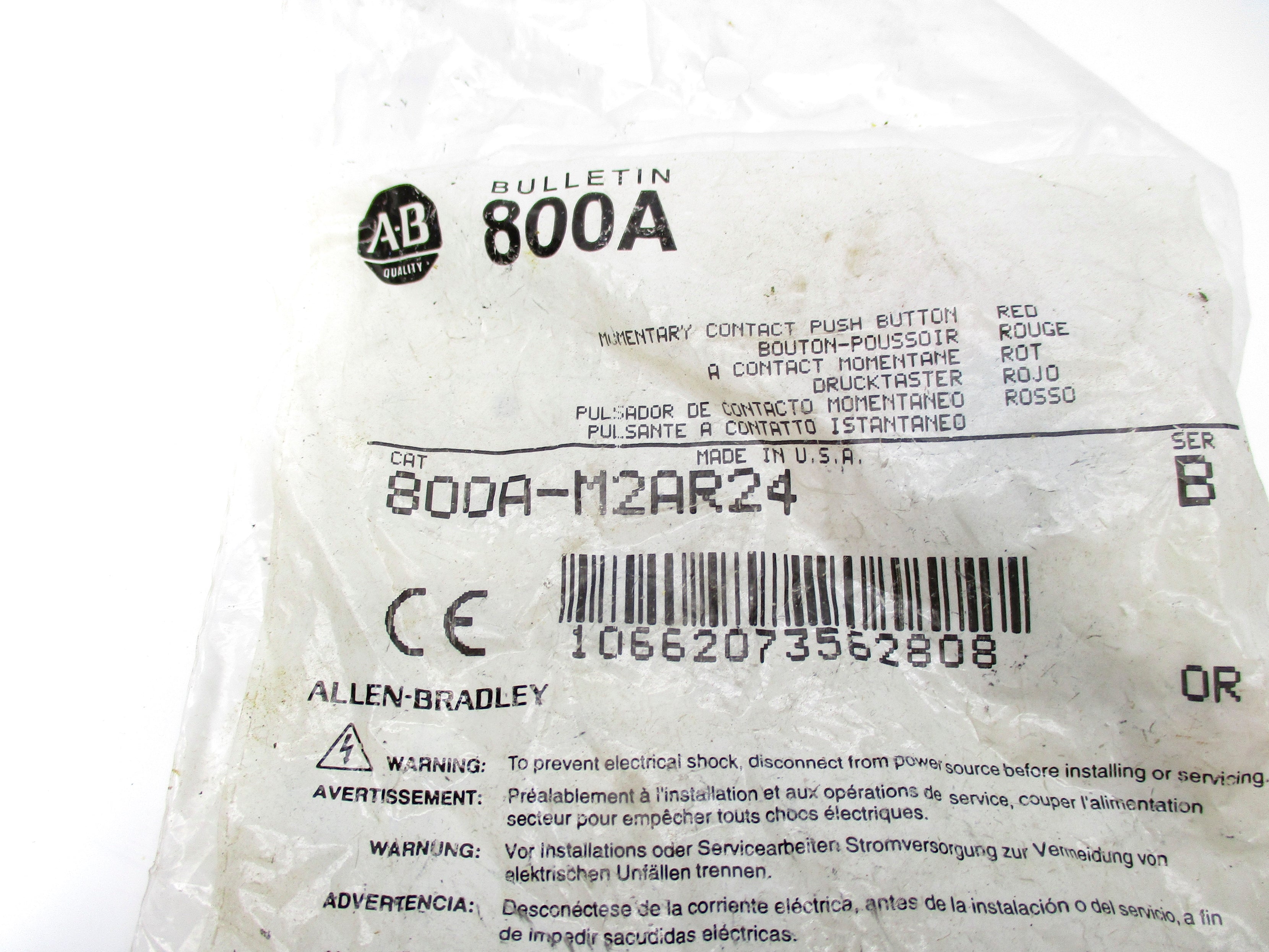 ALLEN BRADLEY 800A-M2AR24 SER. B NSMP