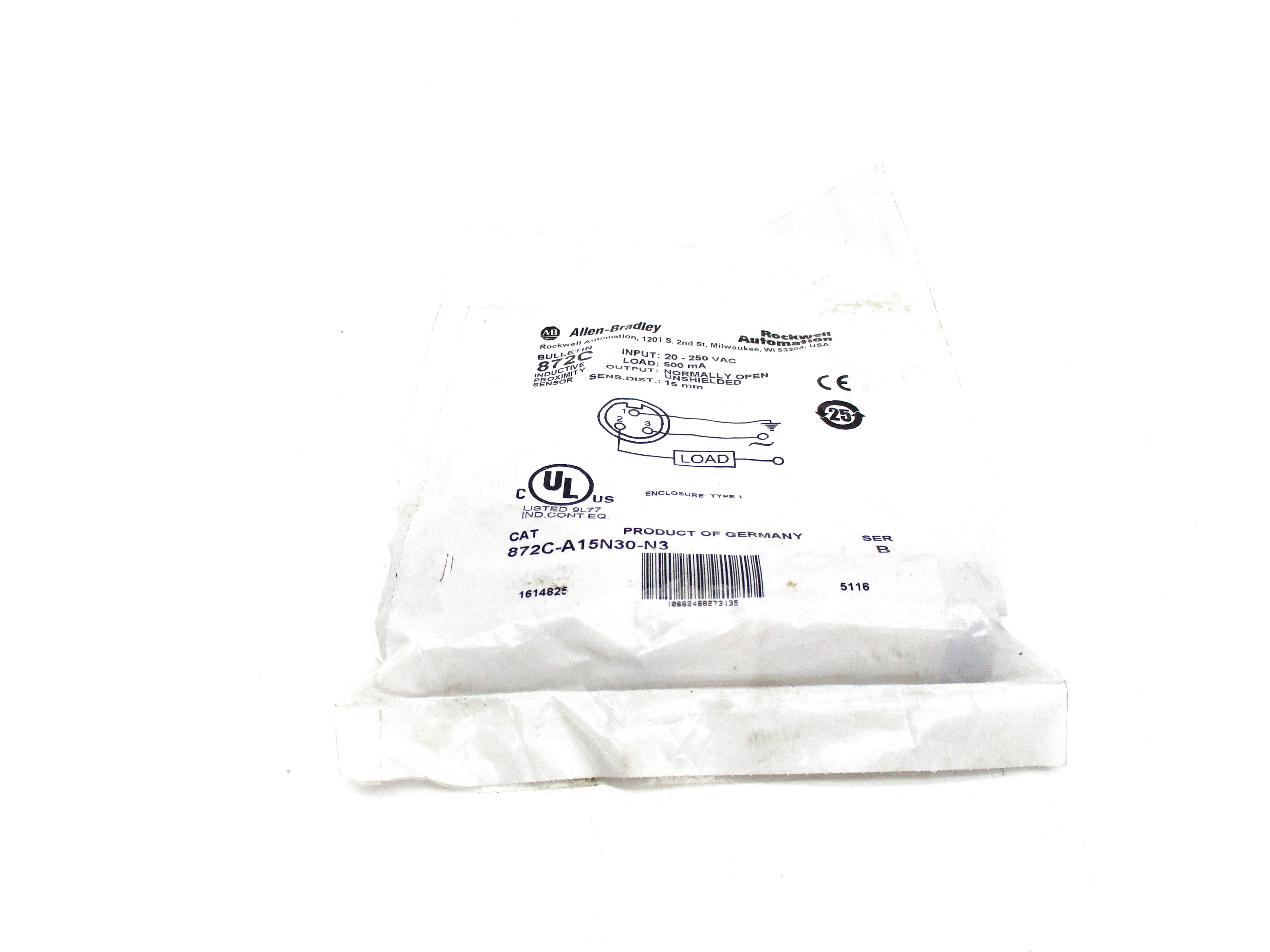 ALLEN BRADLEY 872C-A15N30-N3 SER. B NSMP