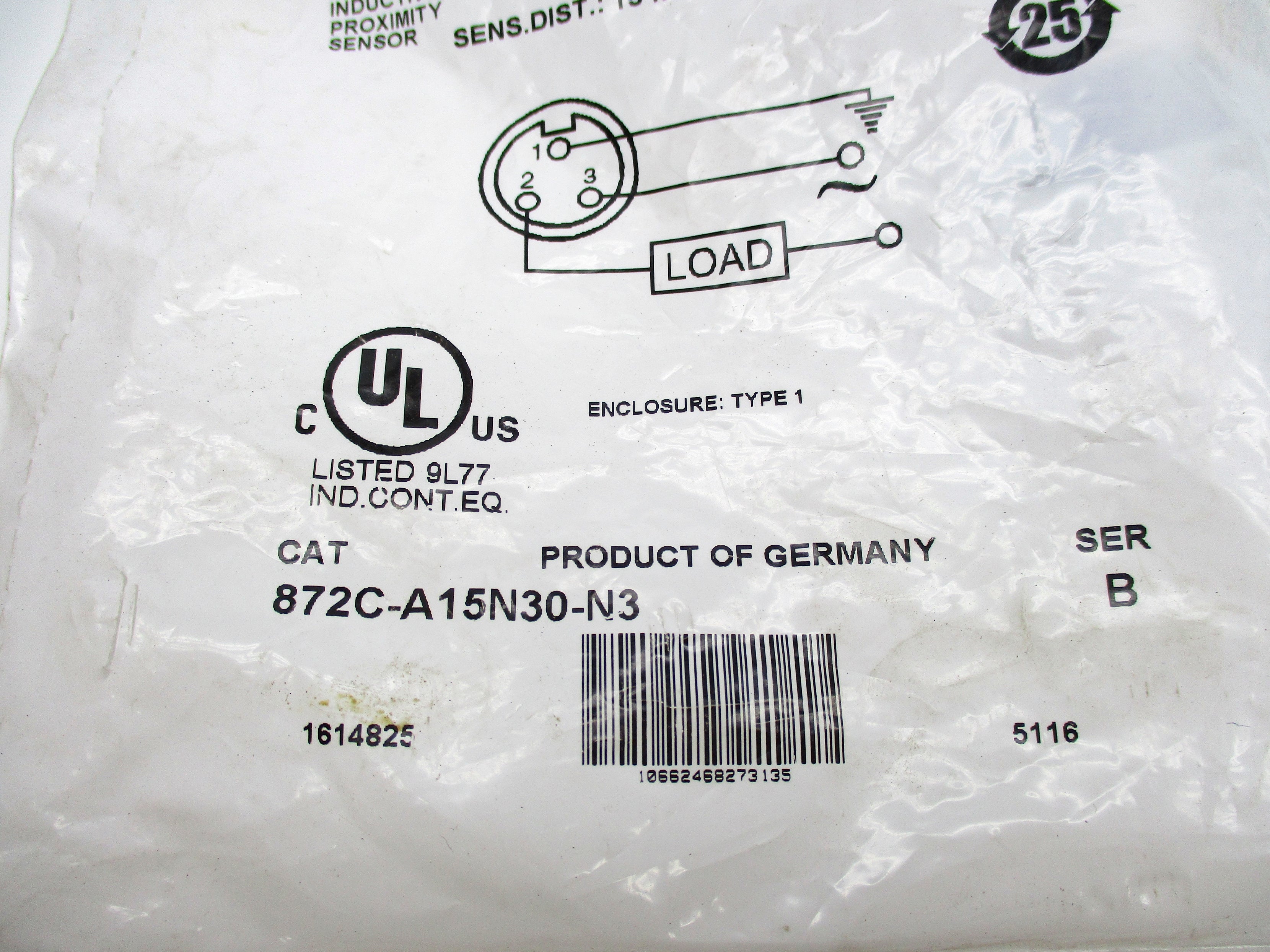 ALLEN BRADLEY 872C-A15N30-N3 SER. B NSMP