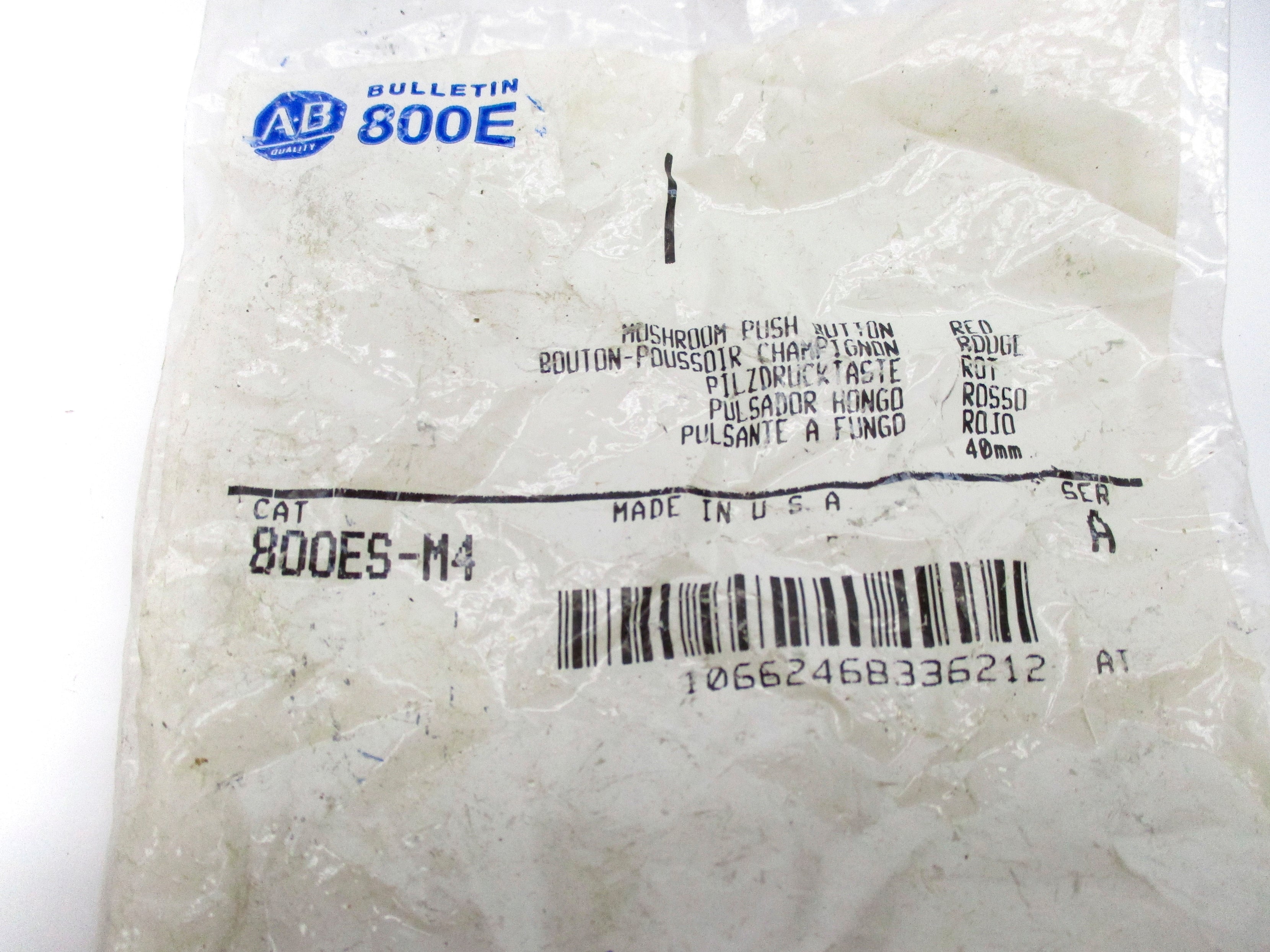 ALLEN BRADLEY 800ES-M4 SER. A NSMP