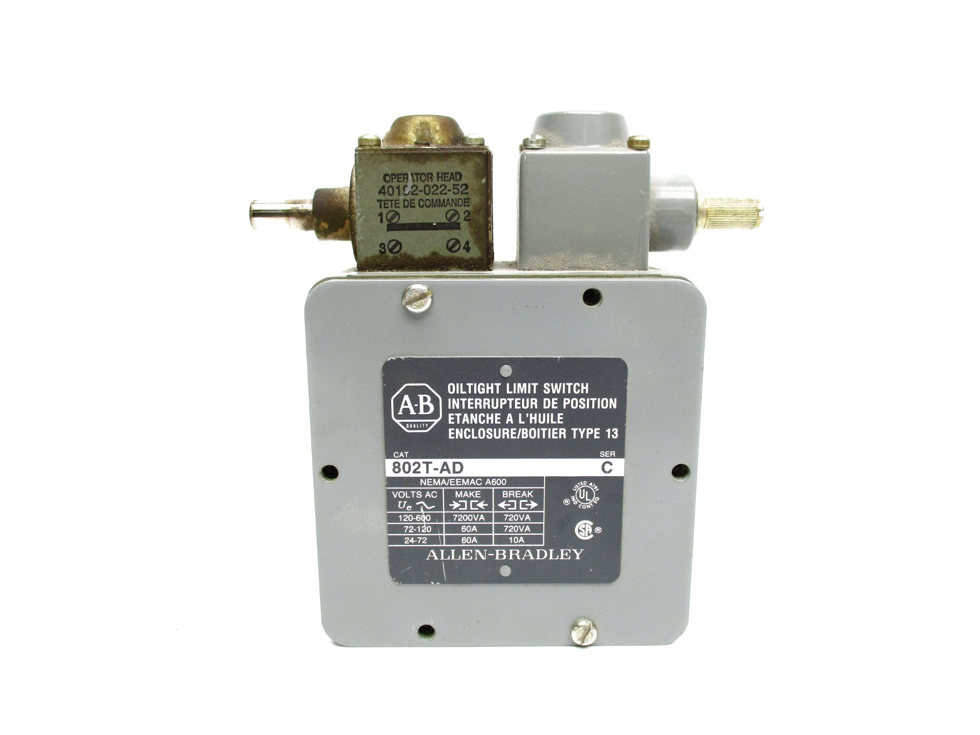 INDUSTRIAL SPARE PART 802T-AD SER. C UNMP