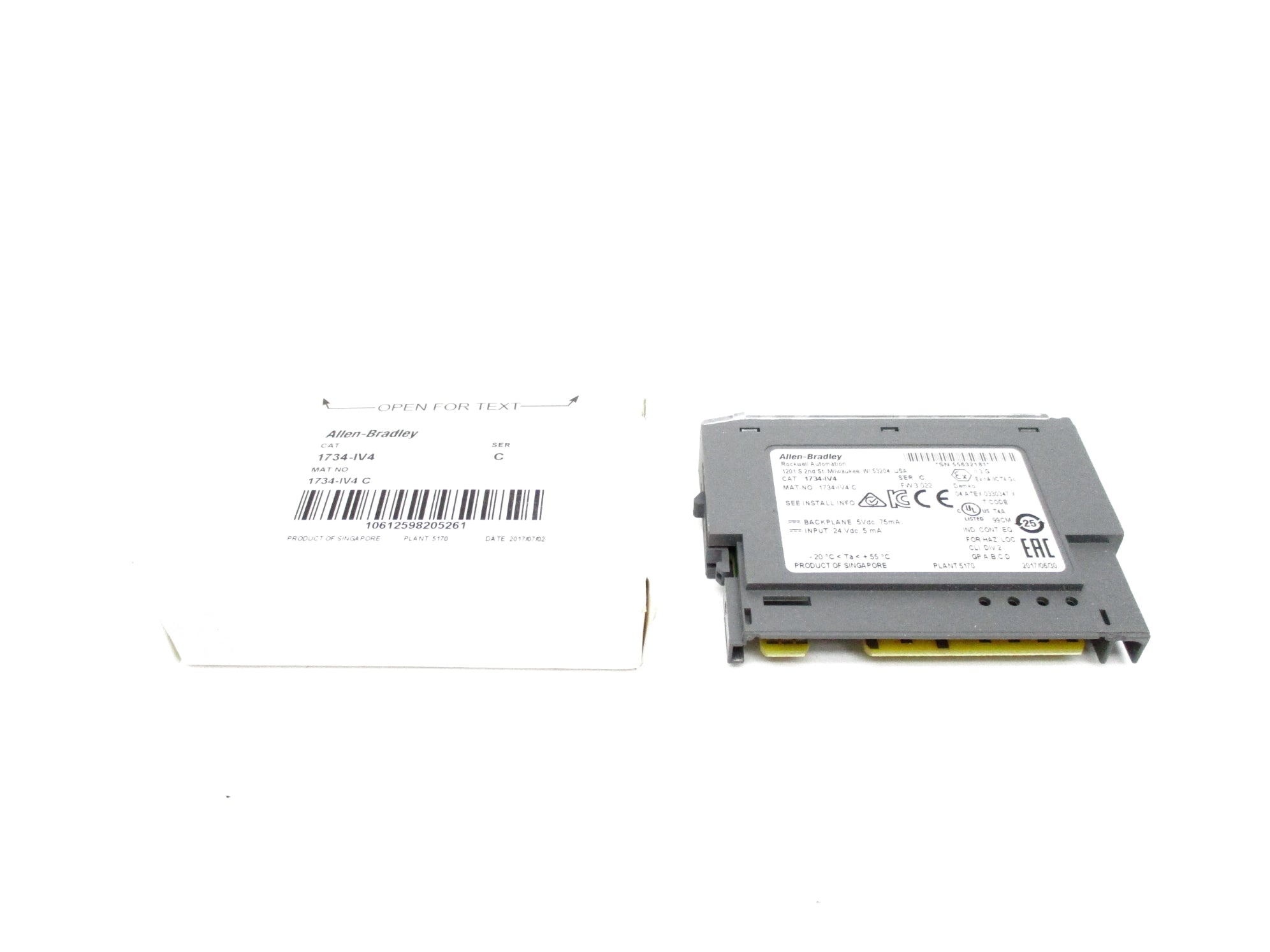 ALLEN BRADLEY 1734-IV4 SER. C F/W 3.022 NSMP