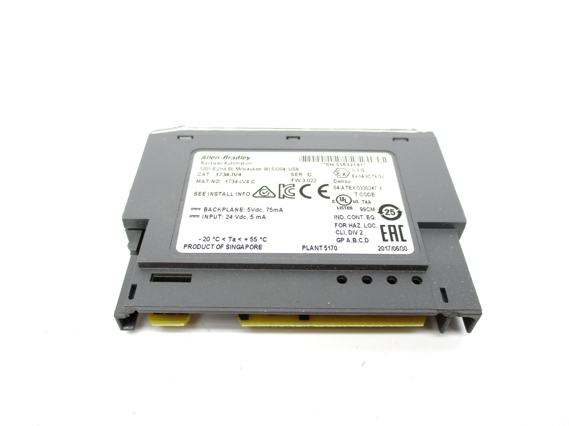 ALLEN BRADLEY 1734-IV4 SER. C F/W 3.022 NSMP