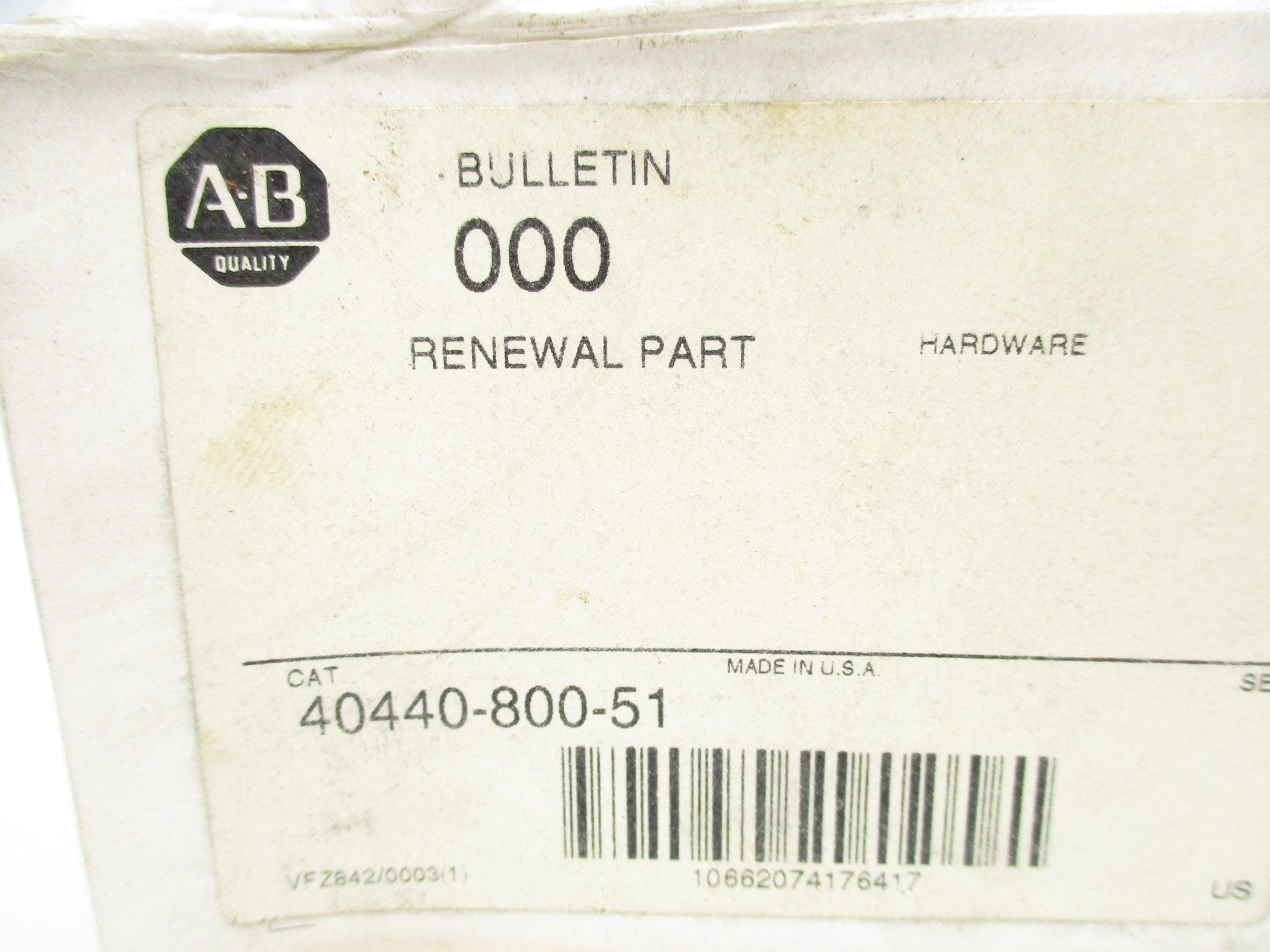 ALLEN BRADLEY 40440-800-51 (GY/BL) NSMP