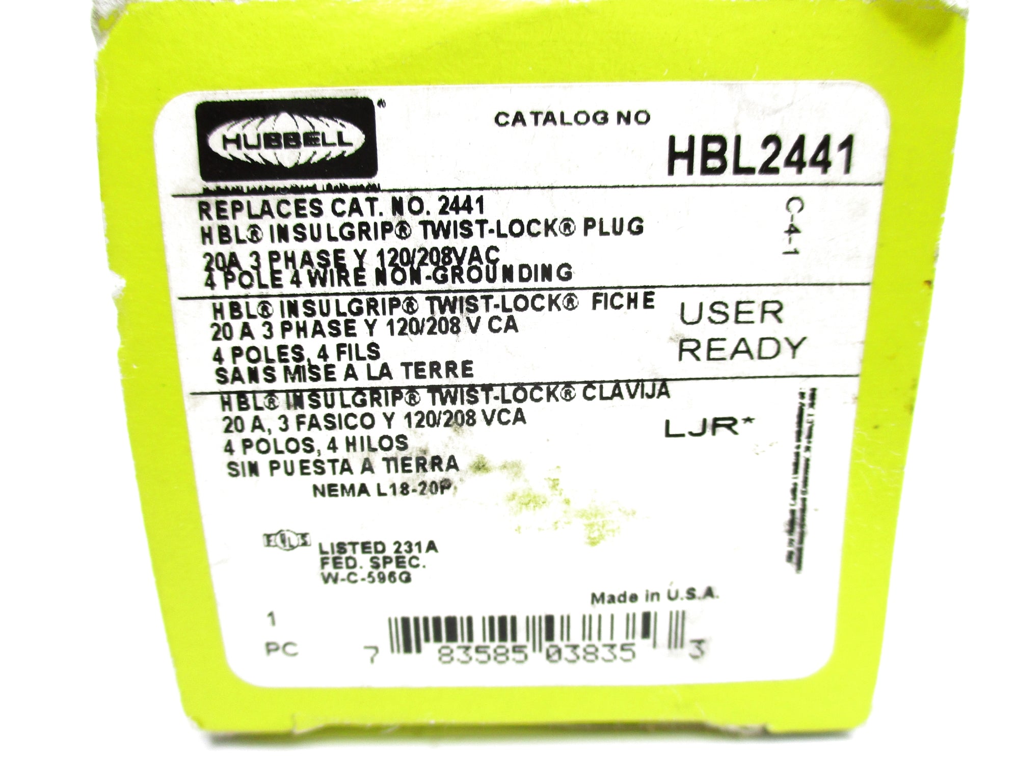 HUBBELL HBL2441 (AS PICTURED) NSMP