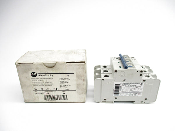 ALLEN BRADLEY 1489-A3D100 SER. A 10A 277VAC (WH) NSMP