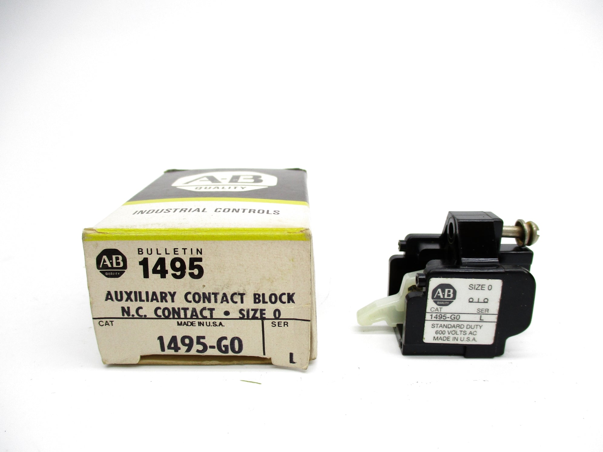ALLEN BRADLEY 1495-G0 SER. L (BK/YL) NSMP