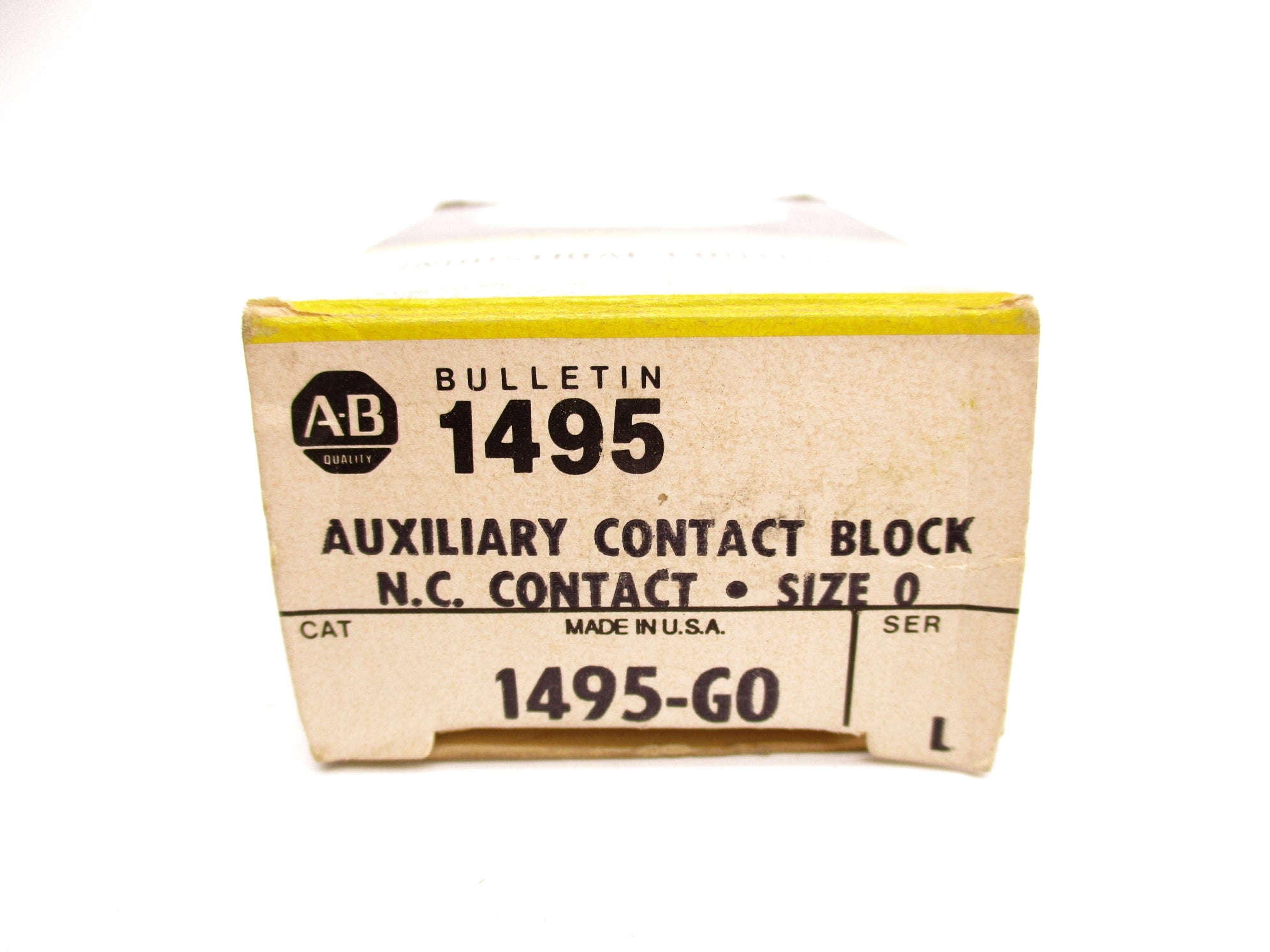 ALLEN BRADLEY 1495-G0 SER. L (BK/YL) NSMP