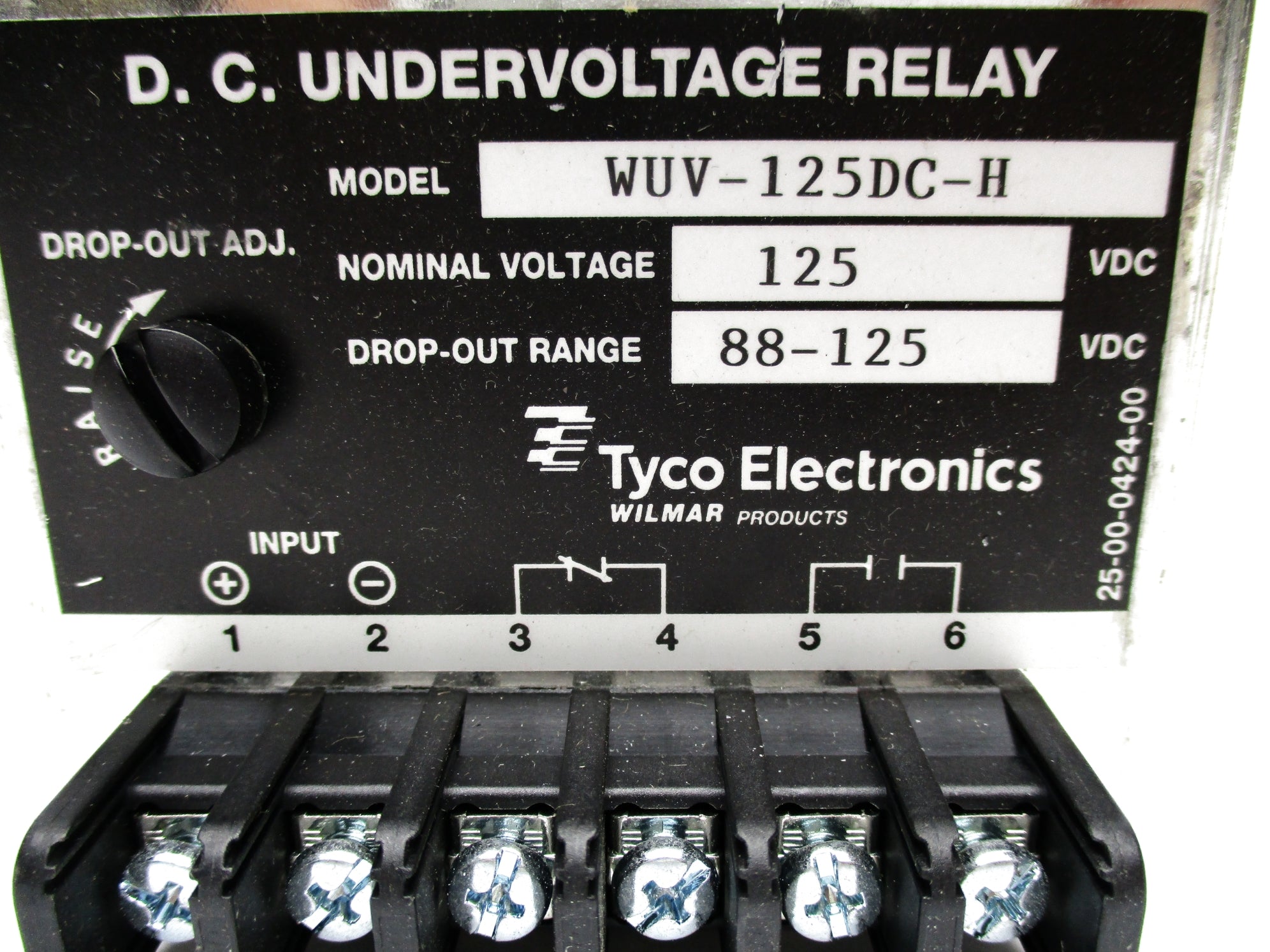 TYCO ELECTRONICS WUV-125DC-H 125VDC NSNP