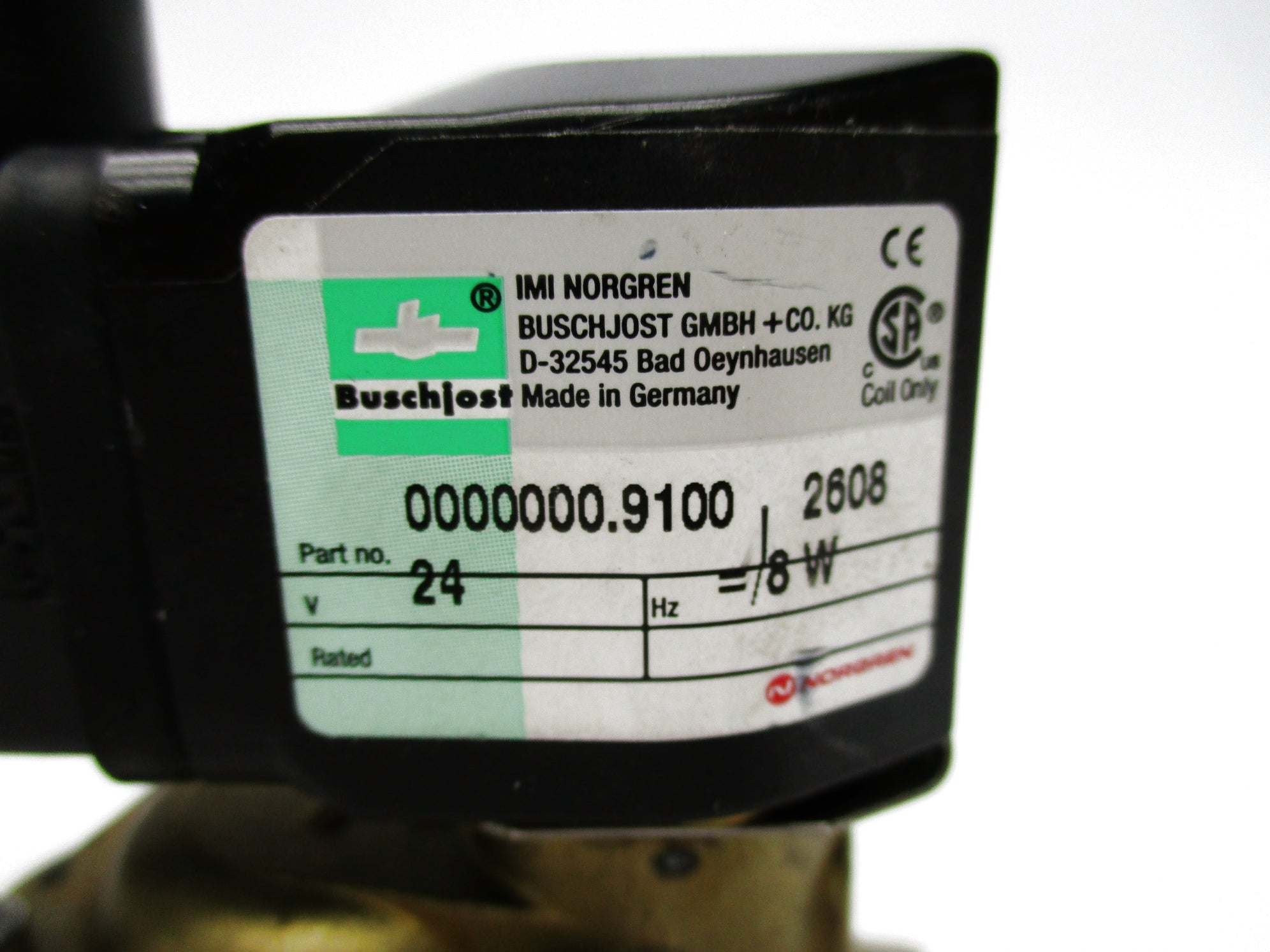BUSCHJOST 0000000.9100 8241200.9100 24V (AS PICTRUED) UNMP