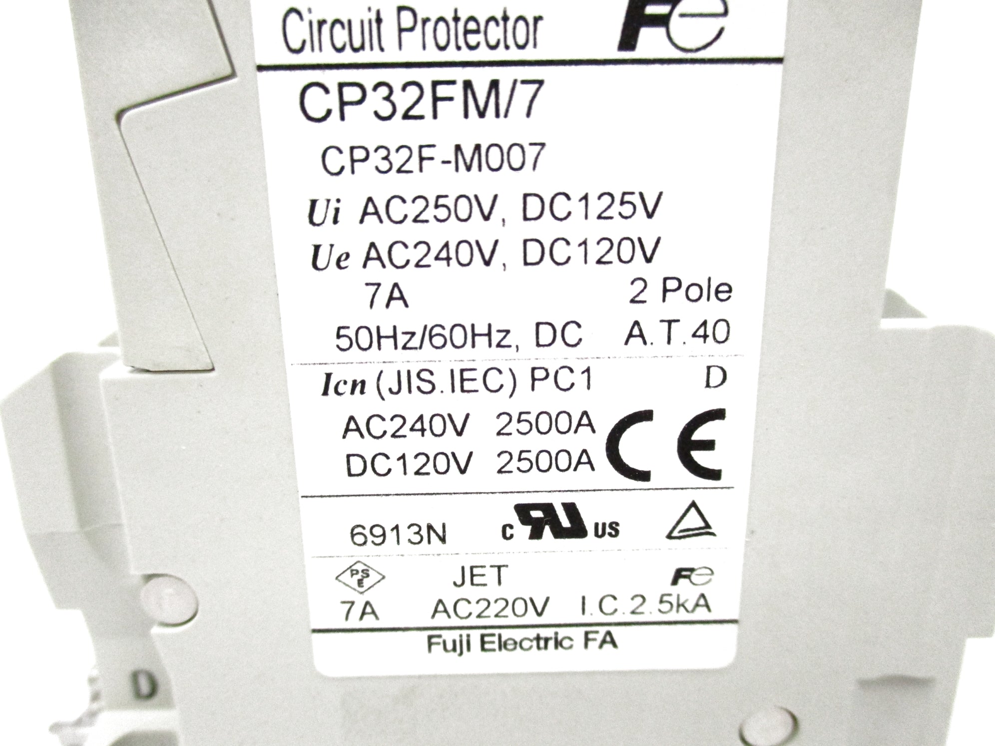 FUJI ELECTRIC CP32FM/7 7A 220VAC NSMP