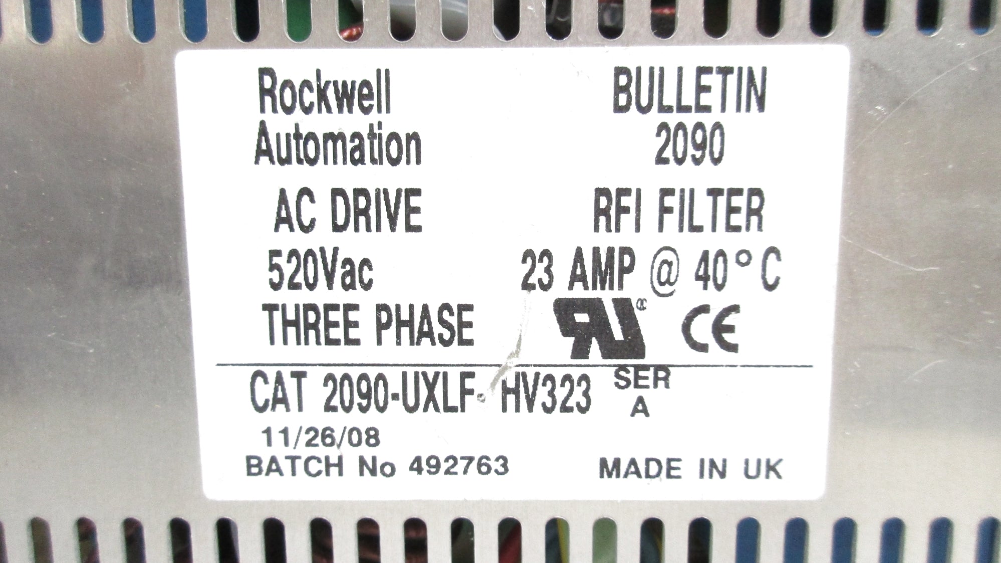 ROCKWELL AUTOMATION 2090-UXLF-HV323 SER. A UNMP