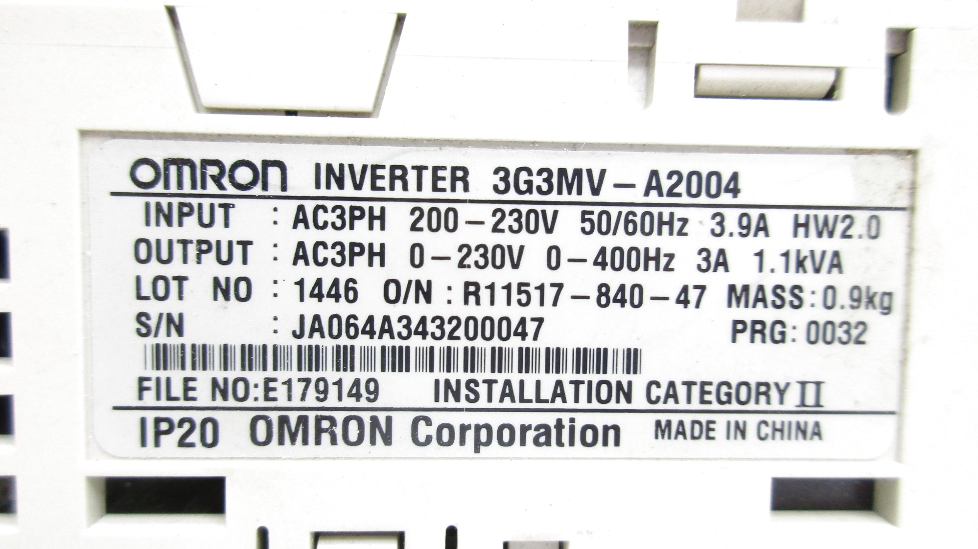 OMRON 3G3MV-A2004 NSNP