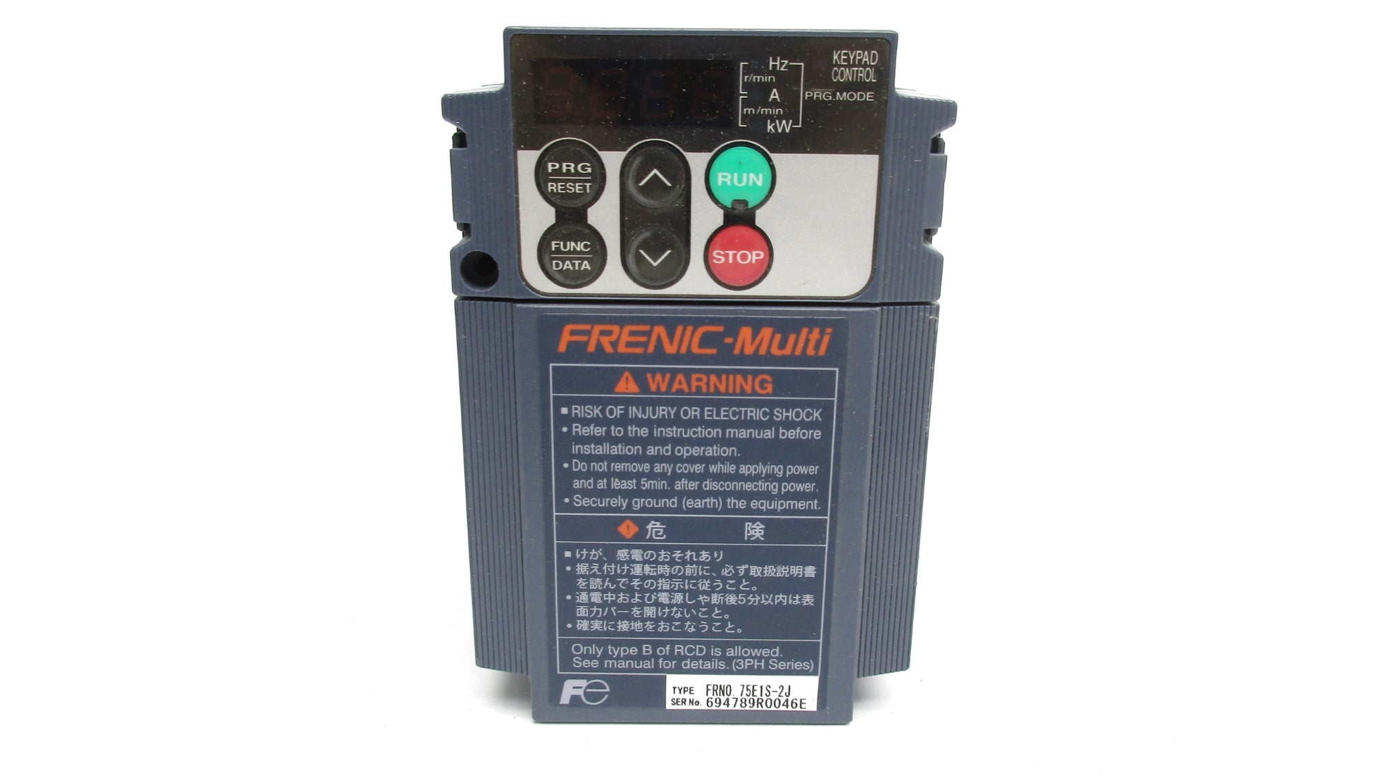 FUJI ELECTRIC FRNO.75E1S-2J NSNP
