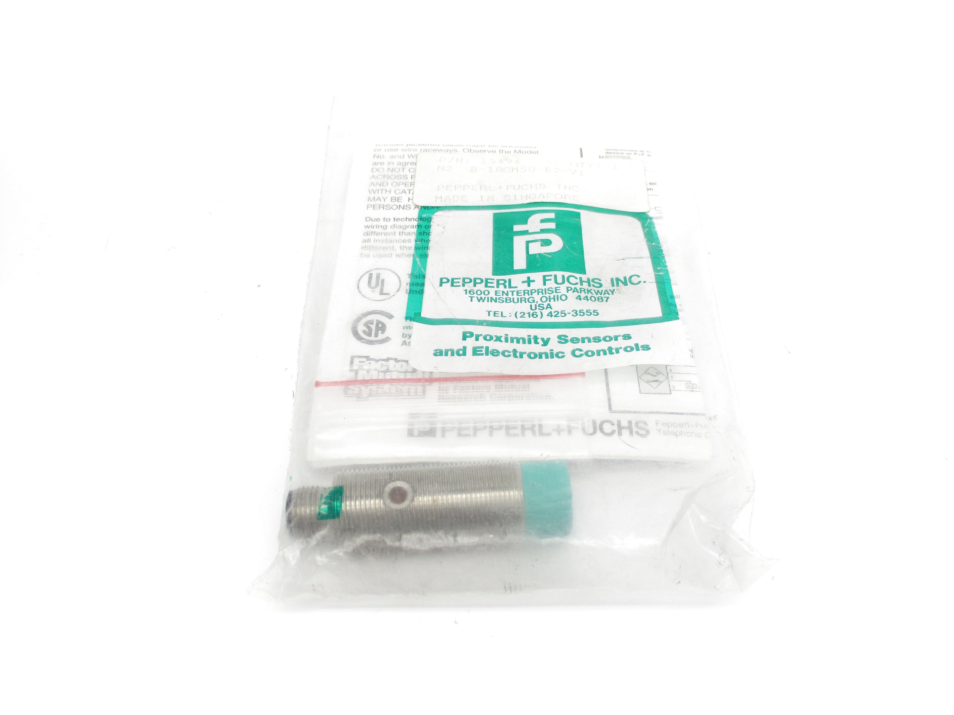 PEPPERL+FUCHS NJ8-18GM50-E2-V1 NSMP