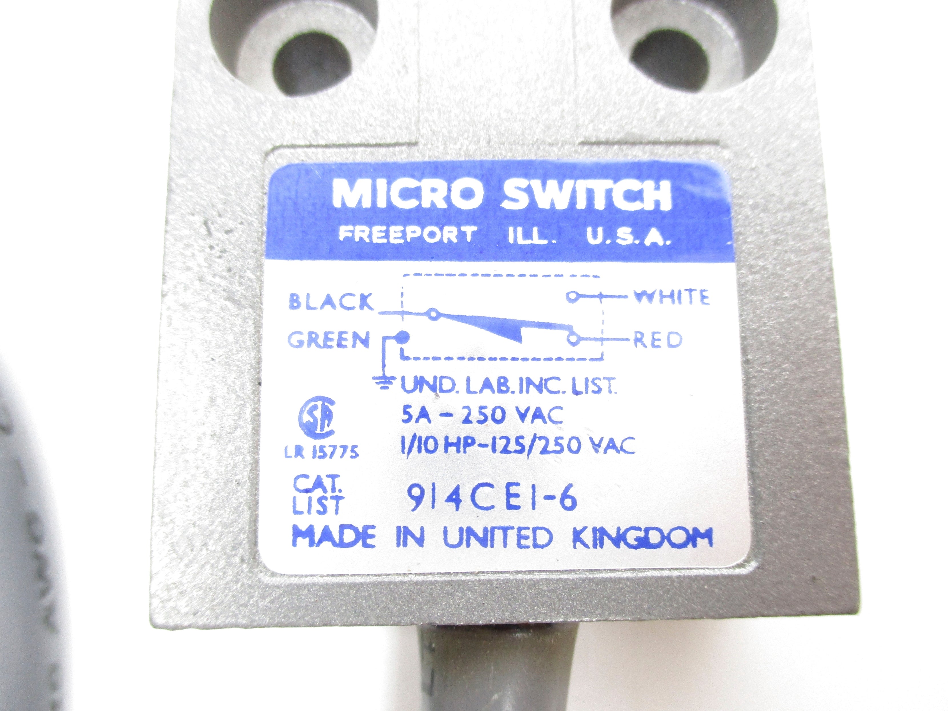 MICROSWITCH 914CE1-6 NSNP