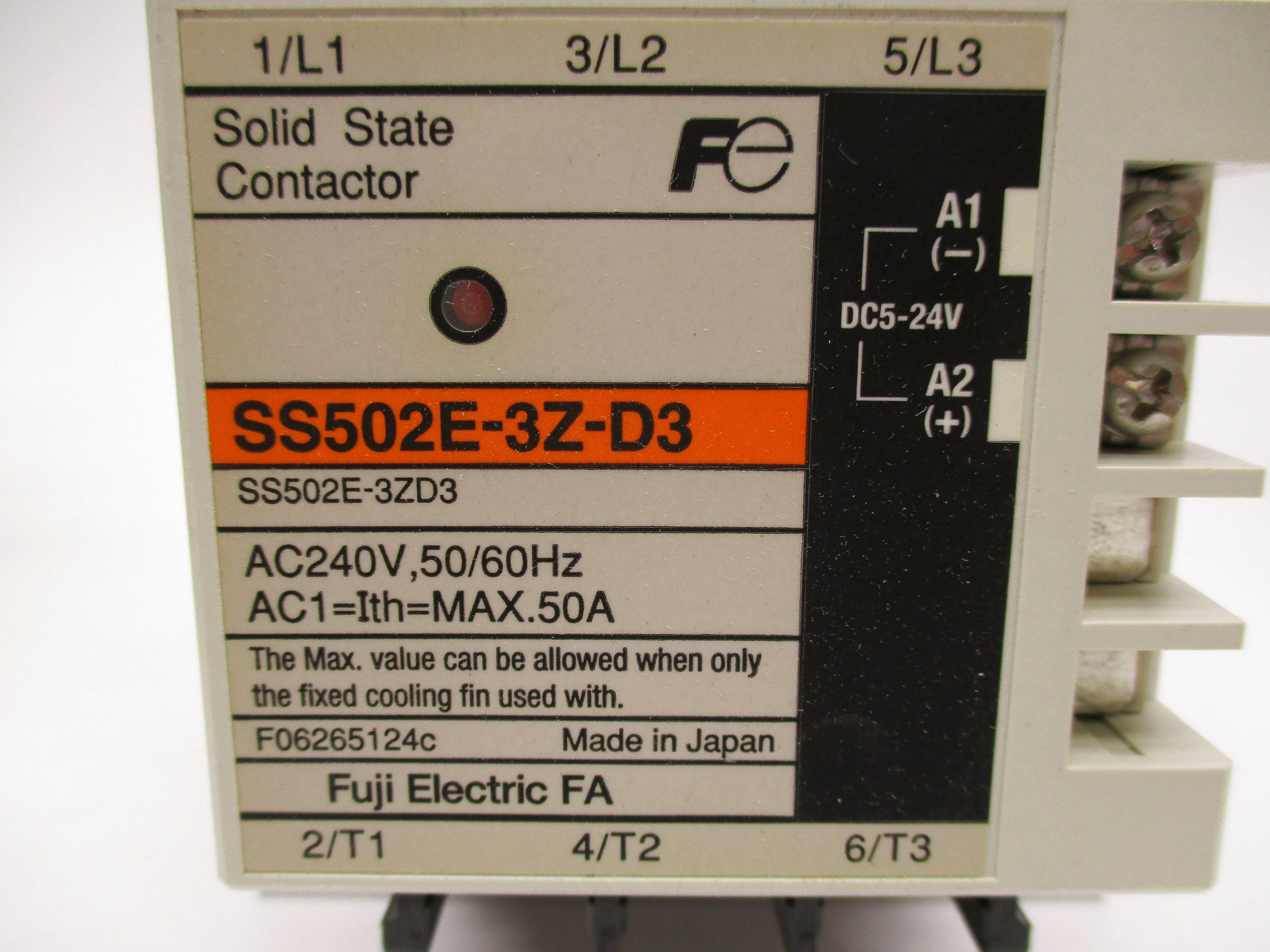 FUJI ELECTRIC SS502E-3Z-D3/F 240VAC NSMP