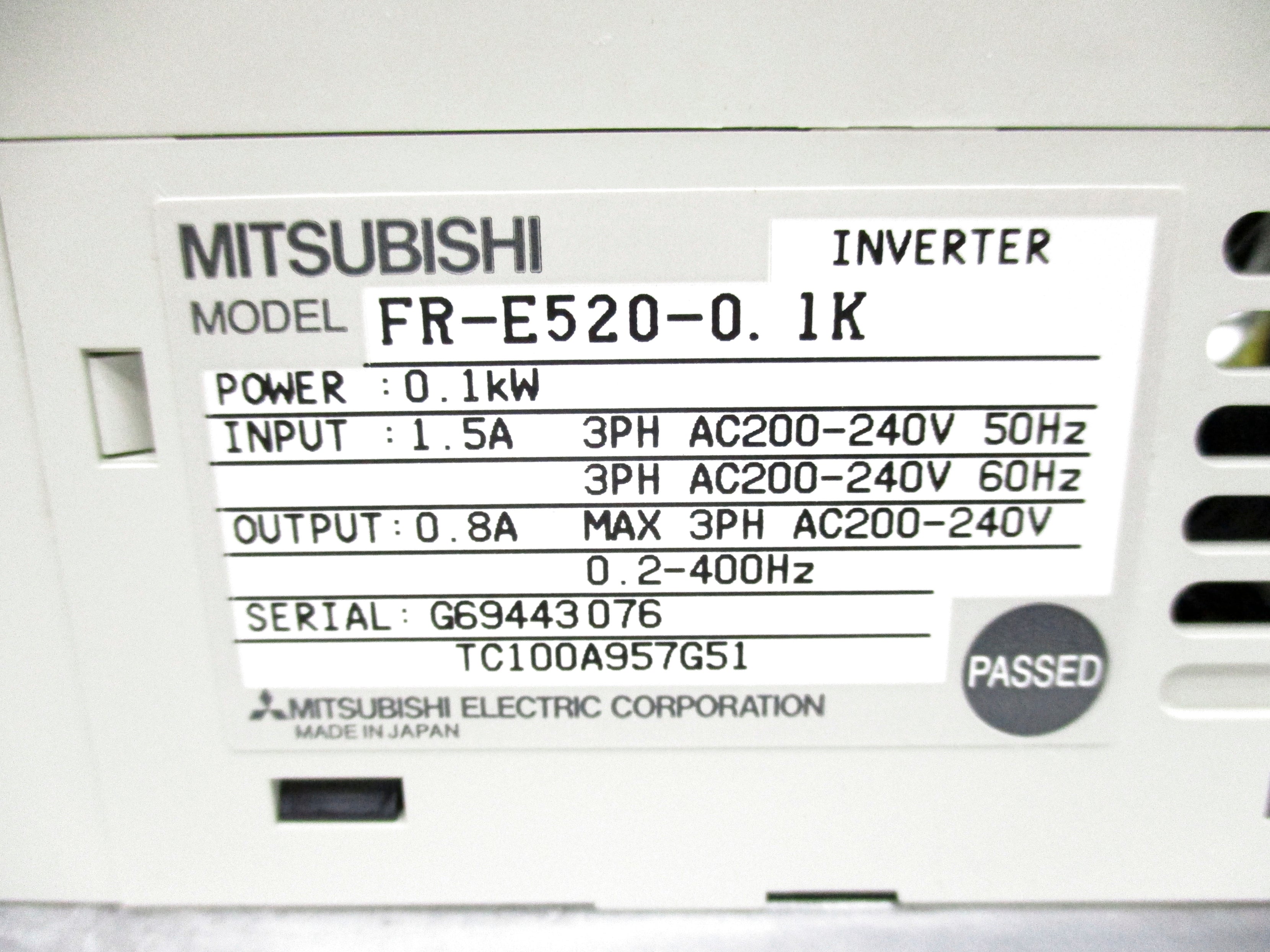 MITSUBISHI FR-E520-0.1K NSMP