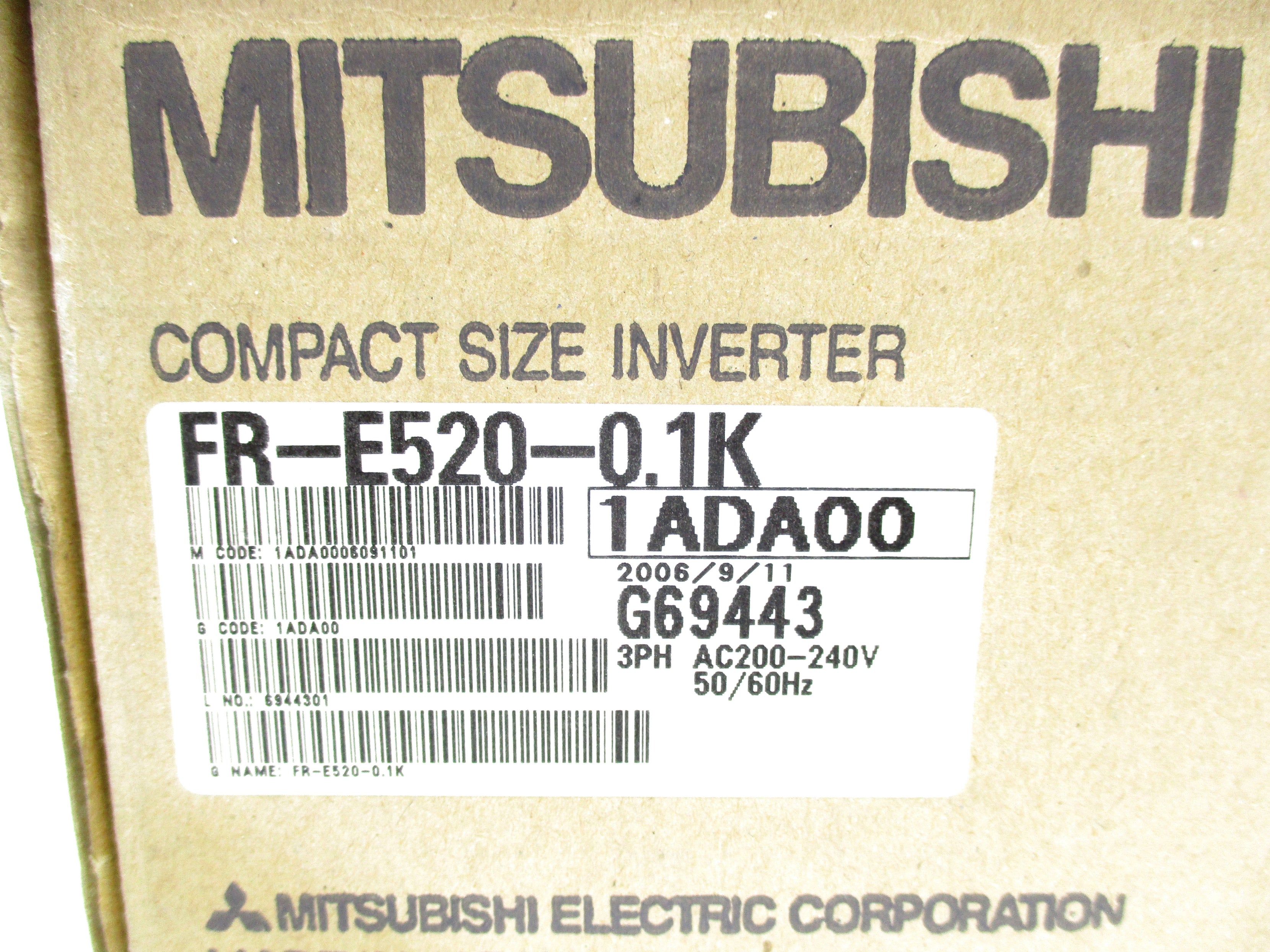 MITSUBISHI FR-E520-0.1K NSMP