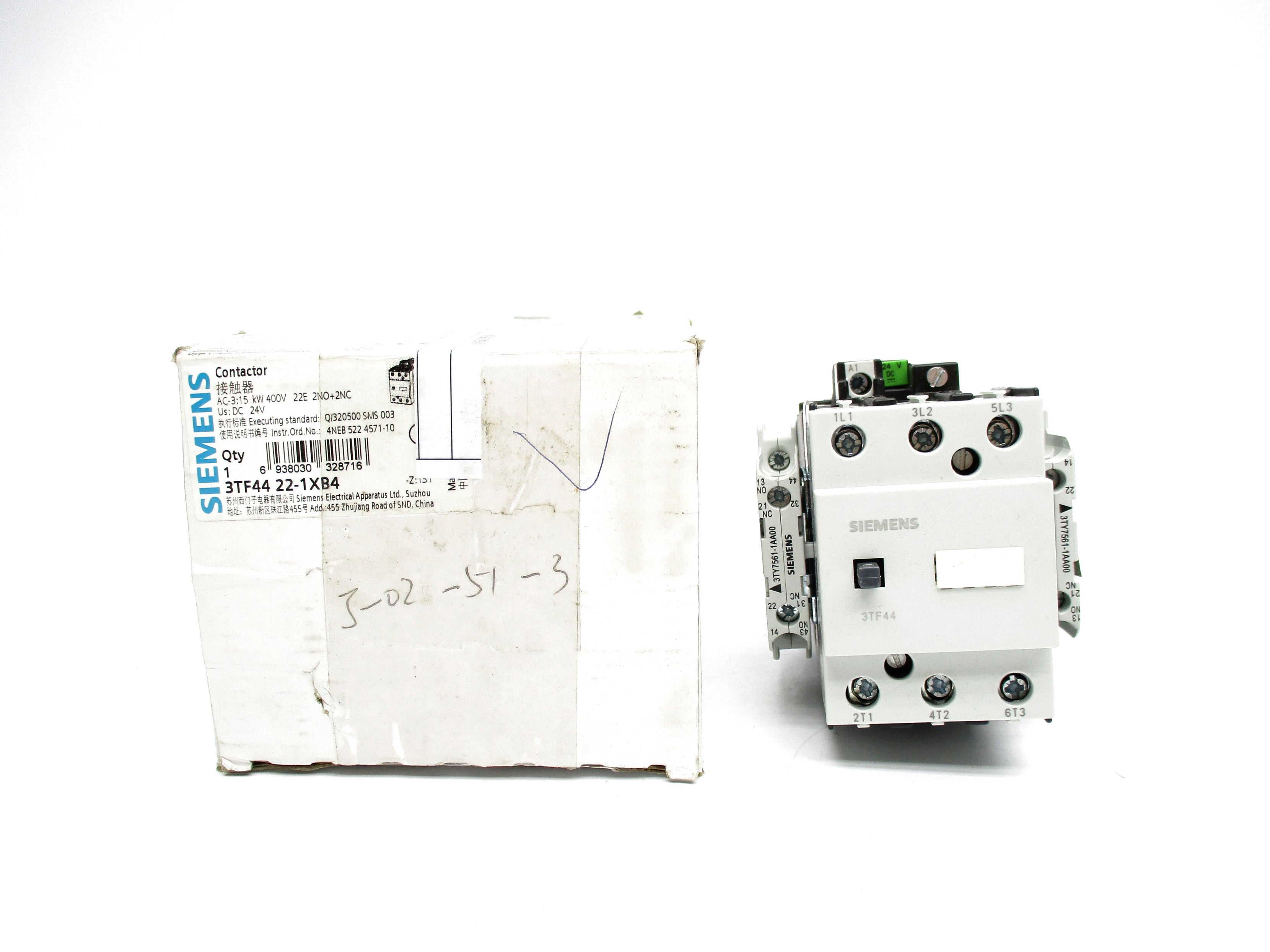 SIEMENS 3TF4422-1XB4 24VDC NSMP