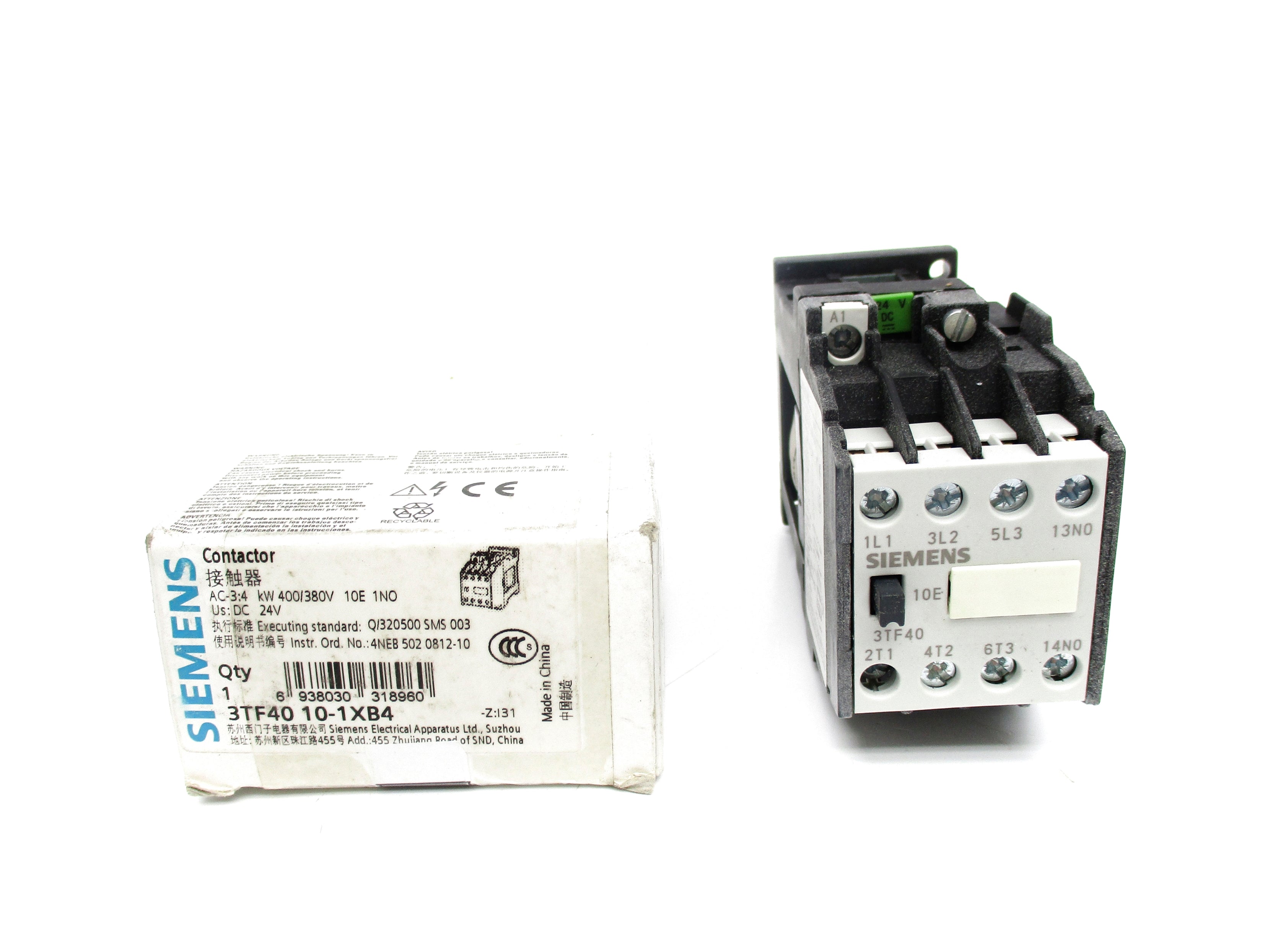 SIEMENS 3TF4010-1XB4 24VDC NSMP
