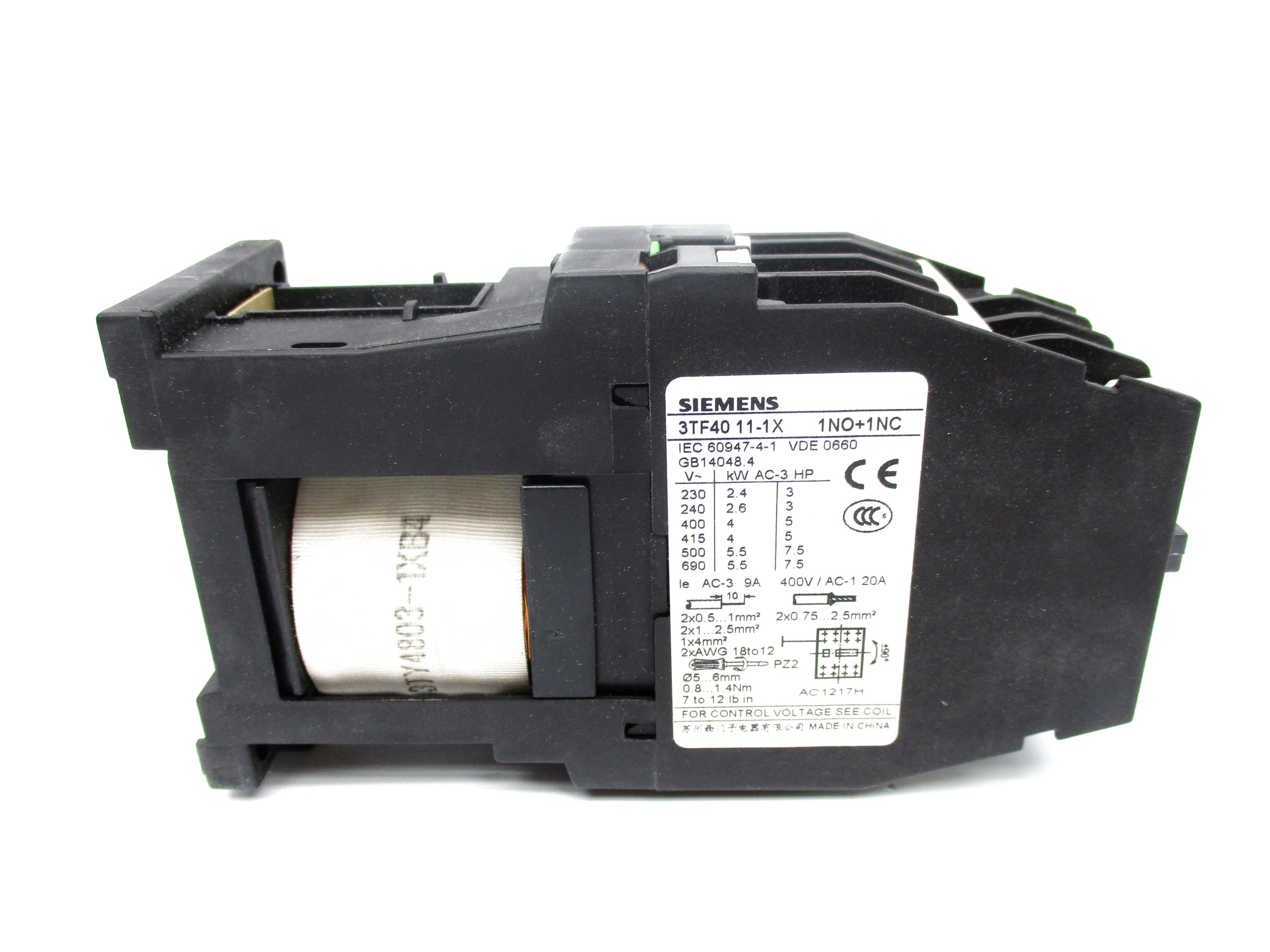 SIEMENS 3TF4011-1X 24VDC NSNP