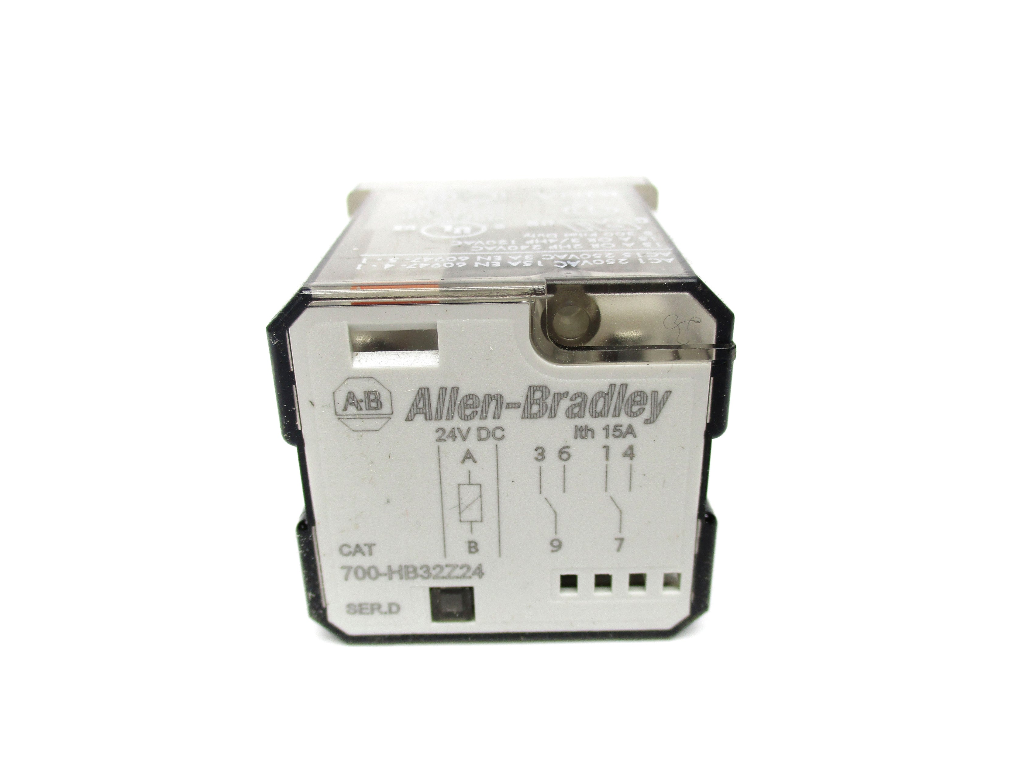 ALLEN BRADLEY 700-HB32Z24 SER. D 24VDC 15A (WH) NSMP
