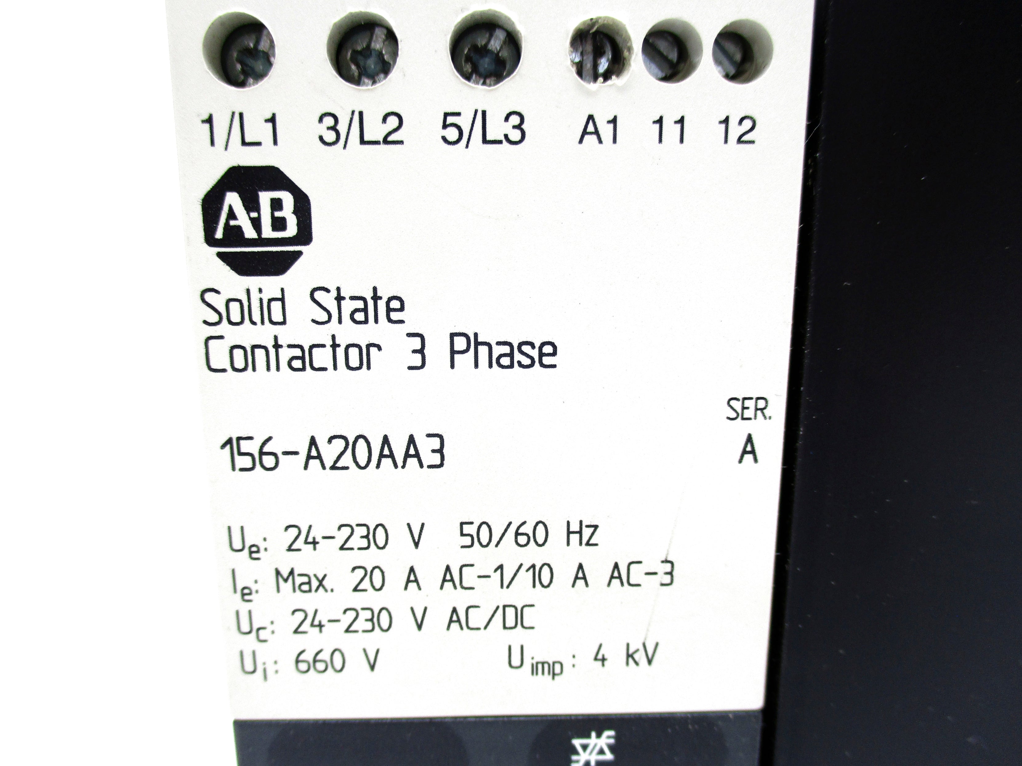 ALLEN BRADLEY 156-A20AA3 SER. A 24-230V NSNP