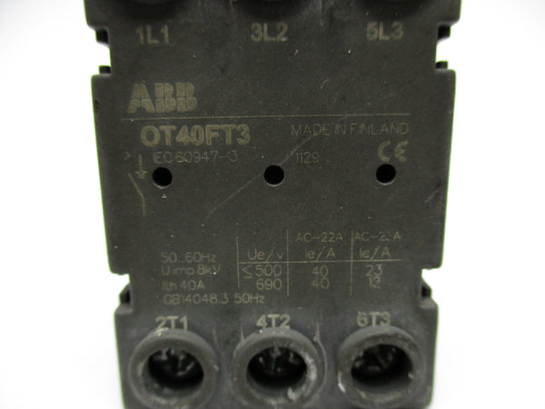 ABB OT40FT3 UNMP