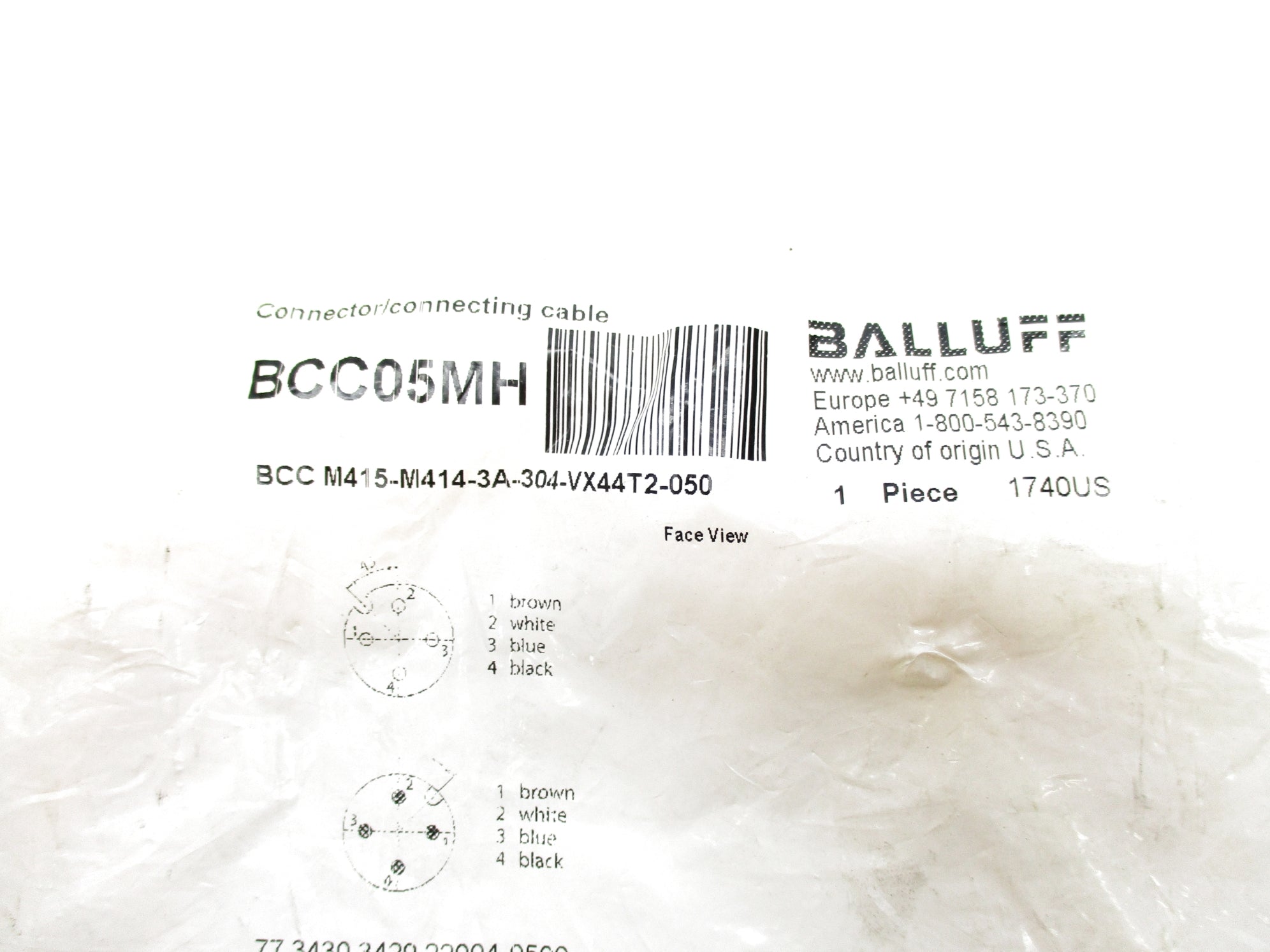 BALLUFF BCCM415-M414-3A-304-VX44T2-050 NSMP