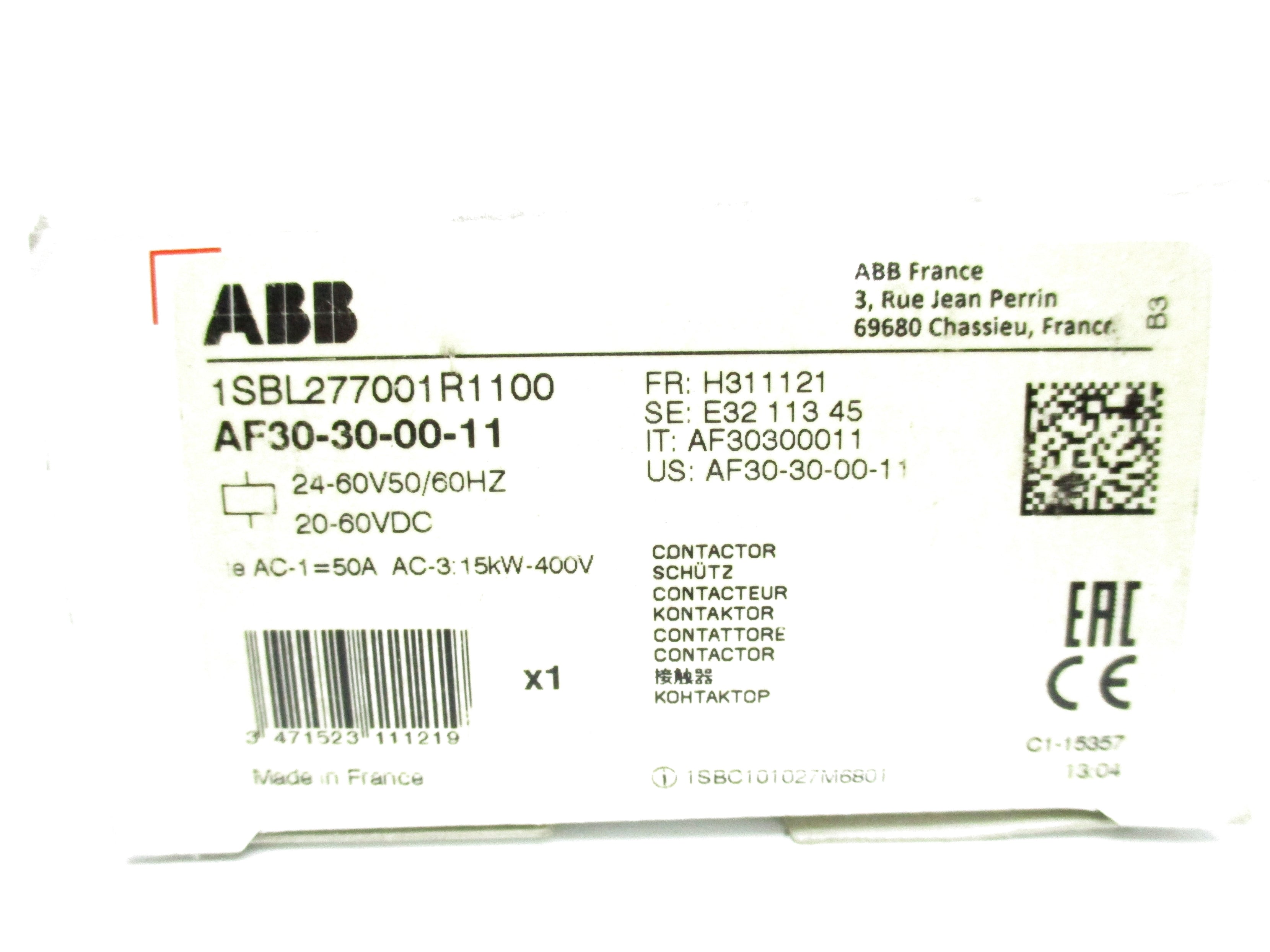 ABB AF30-30-00-11 1SBL277001R1100 24-60V NSMP